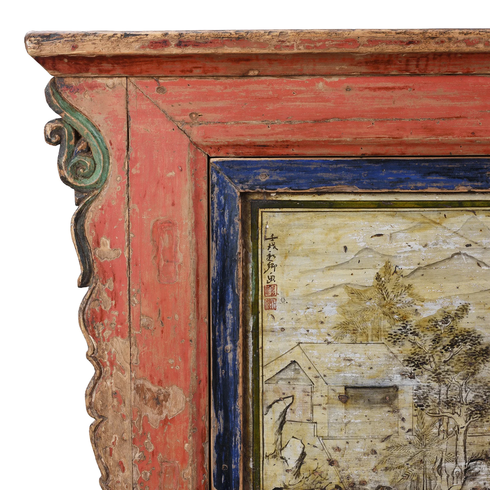 Painted Sideboard From Qinghai Province - 19th Century - Image 8