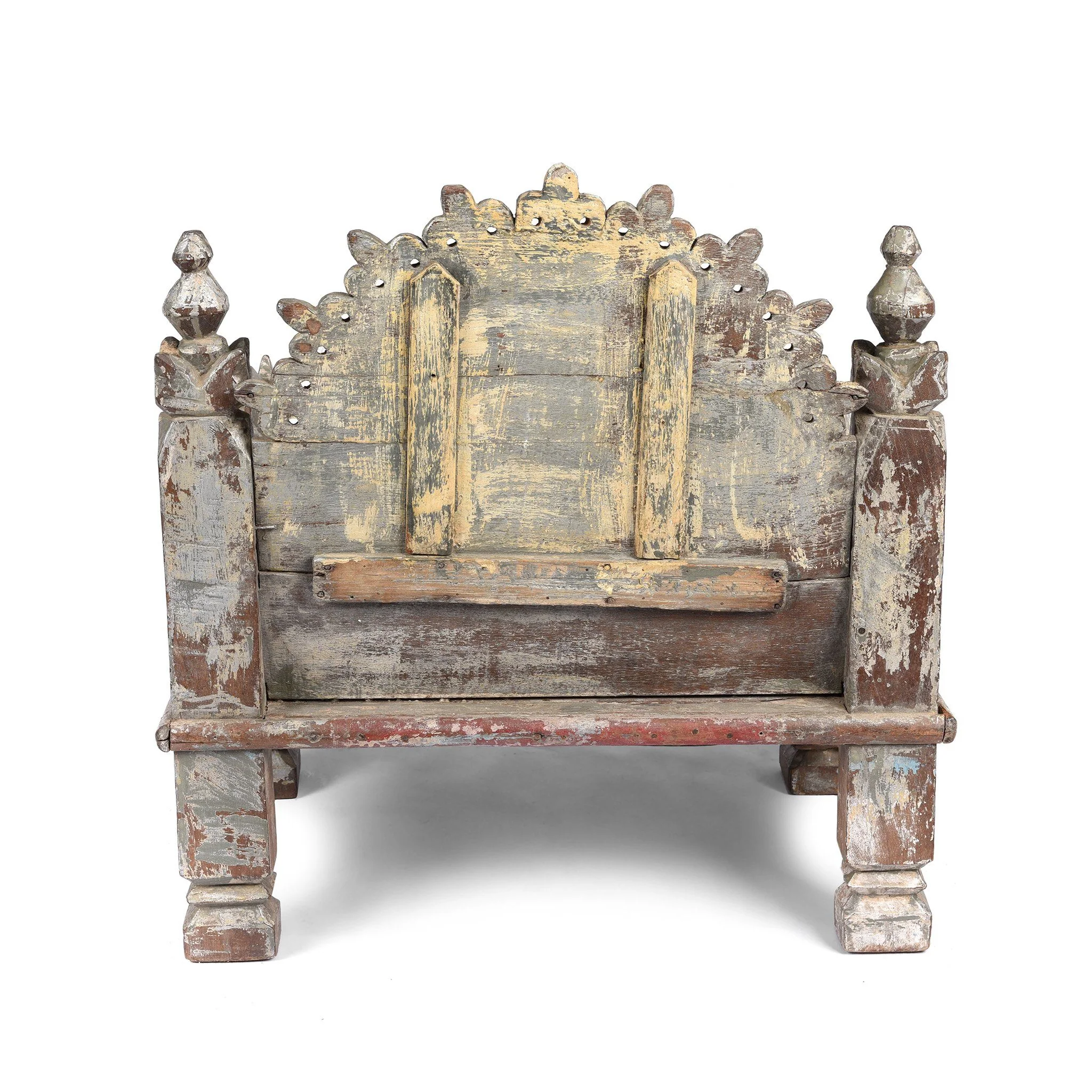 Painted Singhasan From Rajasthan - 19thC - Image 6