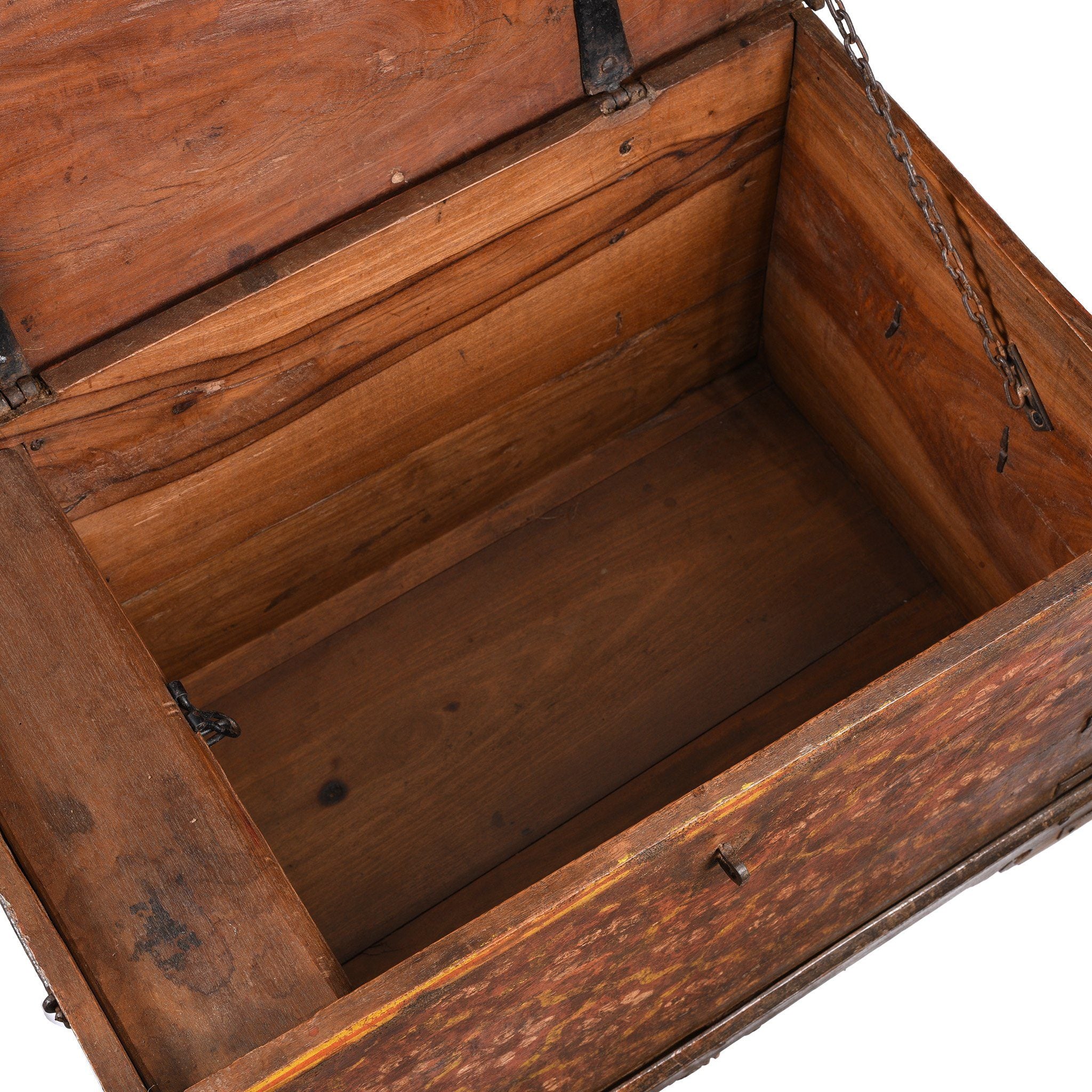 Painted Teak Chest From Nagaur - 19thC - Image 10