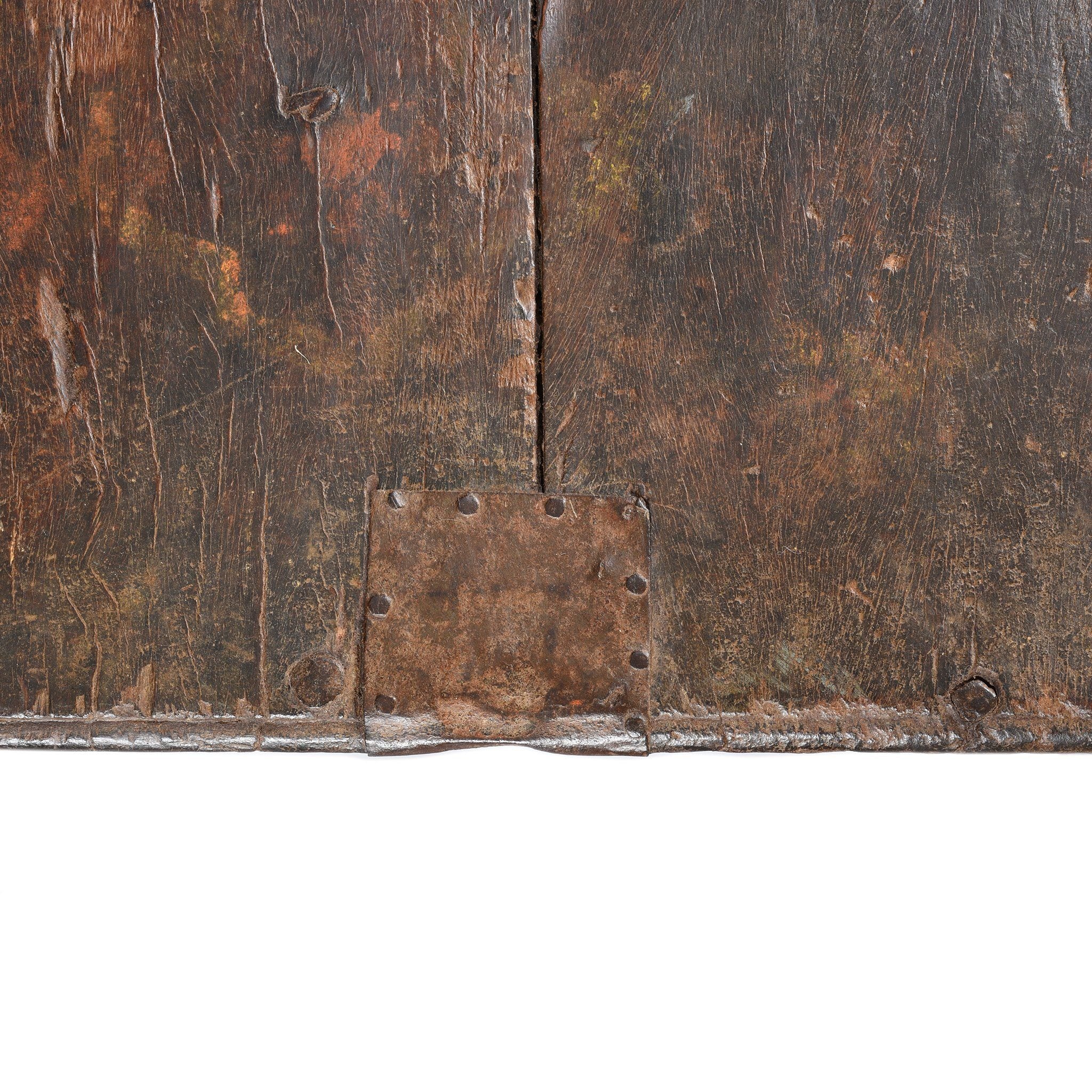Painted Teak Chest From Nagaur - 19thC - Image 7