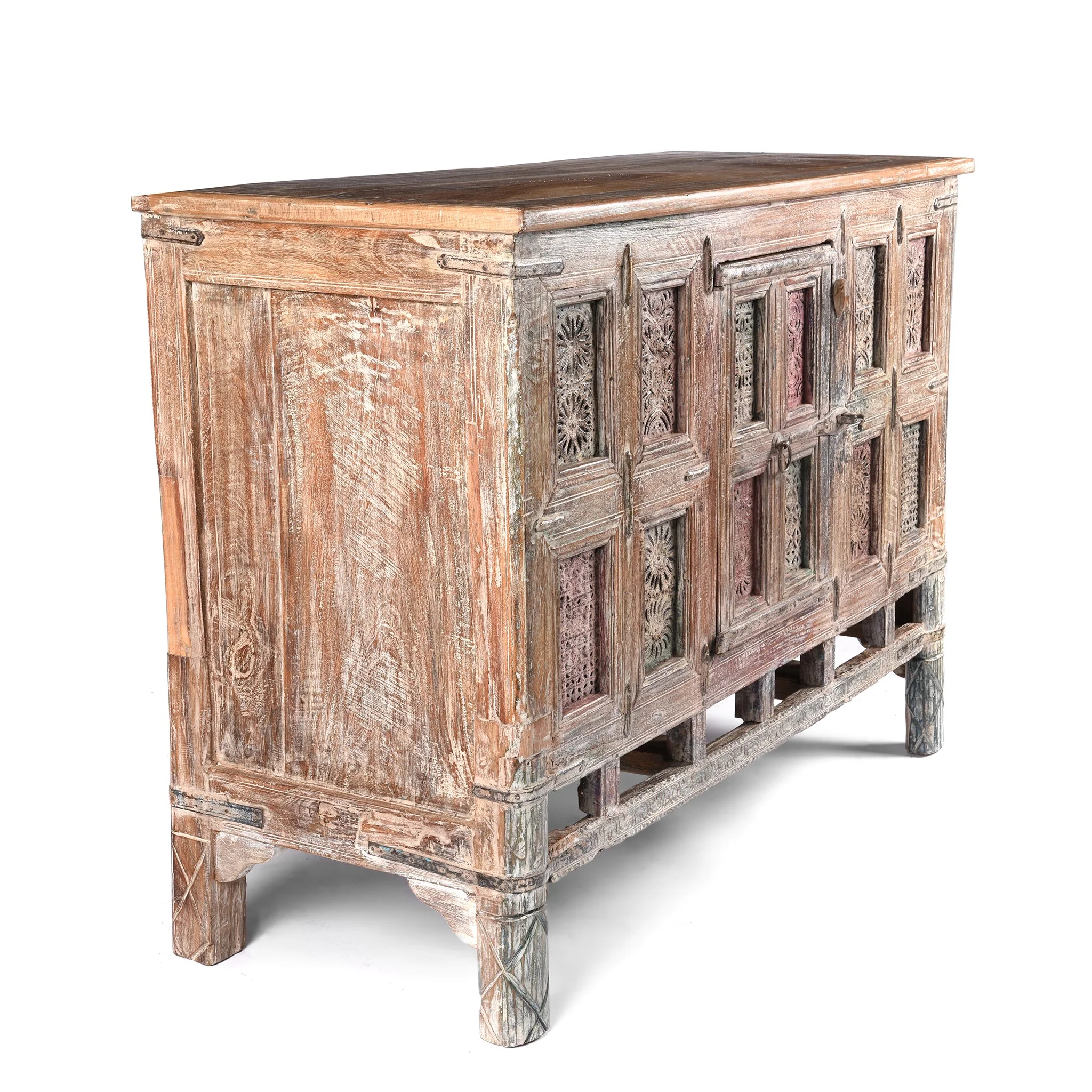 Painted Indian Dowry Chest "Damchiya" From Kutch - Early 20thC - Image 8