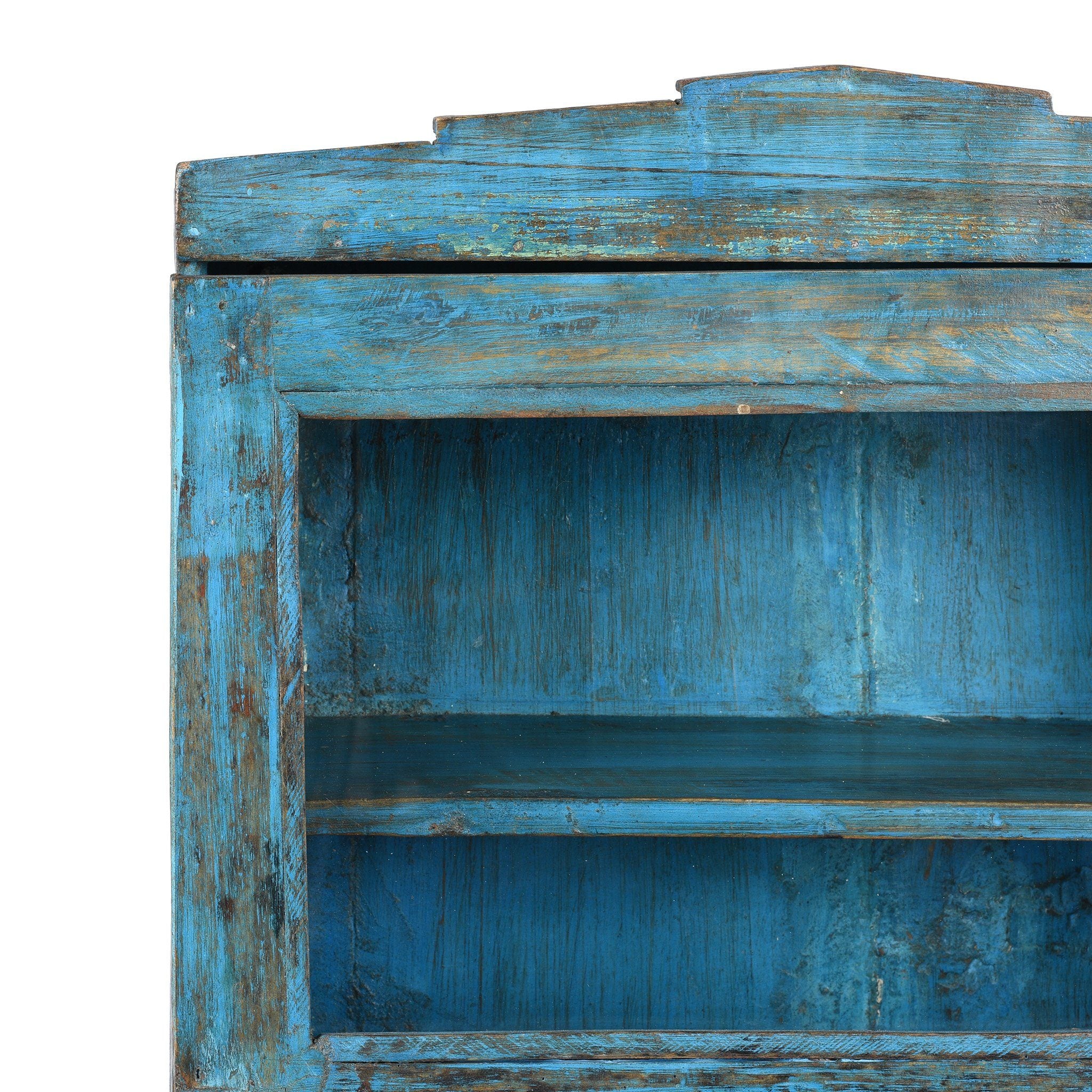 Painted Teak Glazed Wall Cabinet - Ca 1930 - Image 2