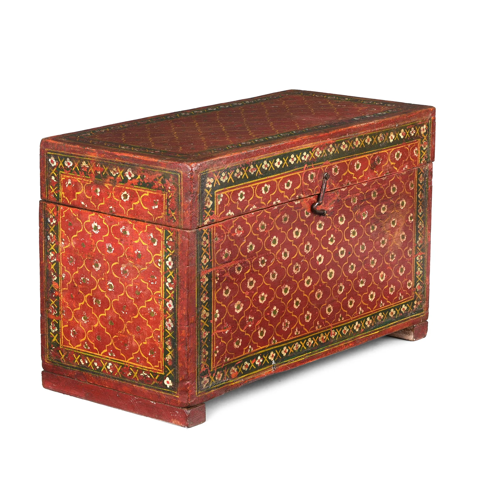Painted Jain Prayer Book Box From Gujarat - Ca 1920 - Image 2