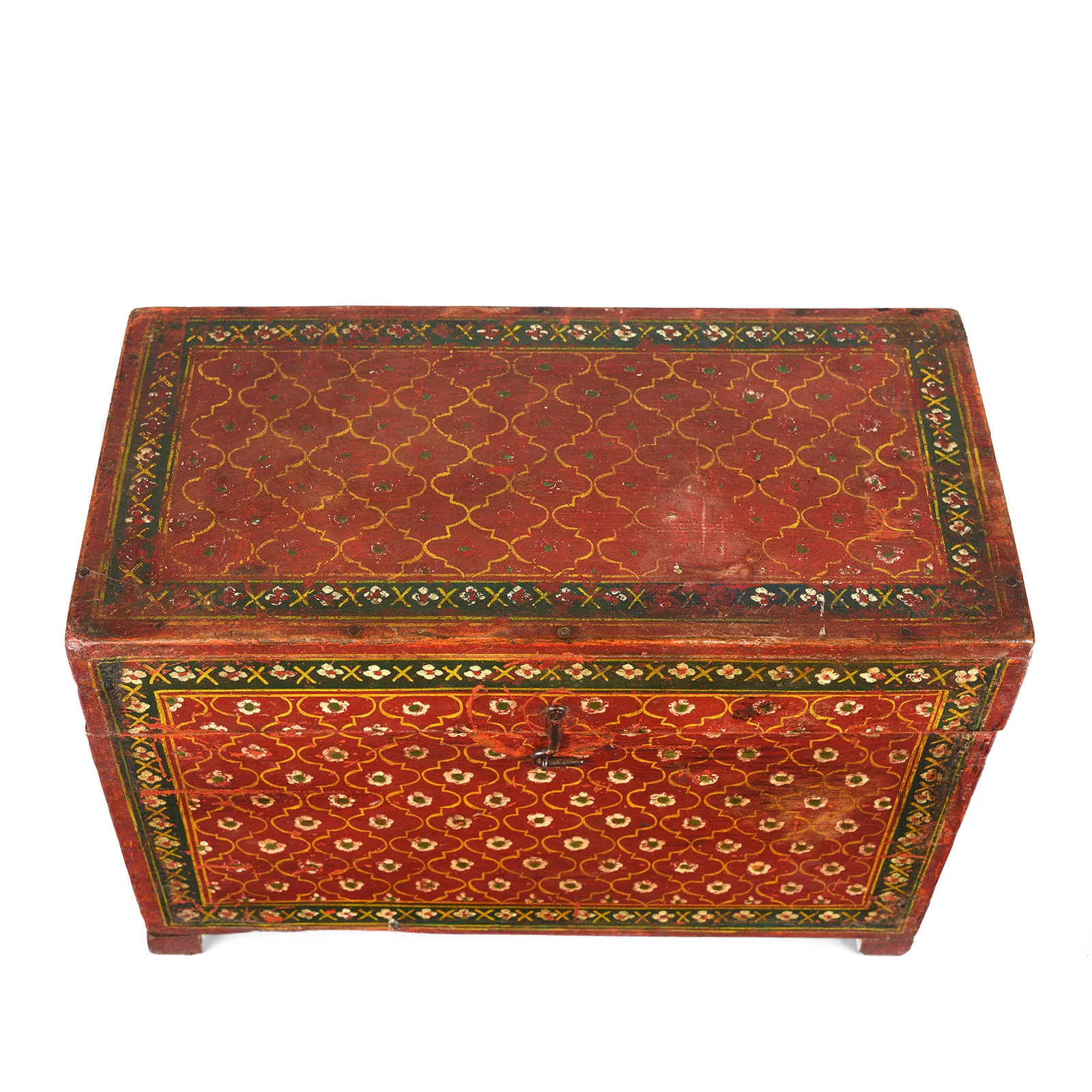 Painted Jain Prayer Book Box From Gujarat - Ca 1920 - Image 4