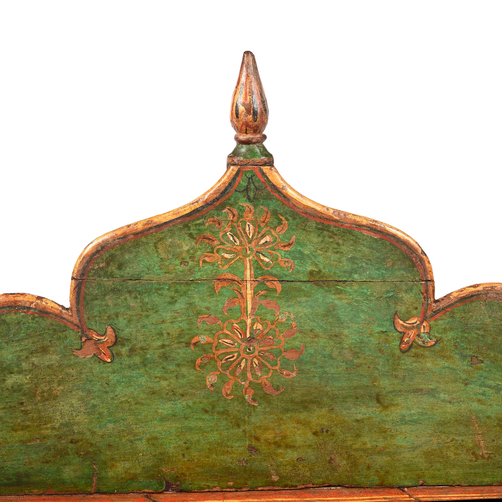 Painted Teak Singhasan From Bikaner - India - 19thC - Image 7