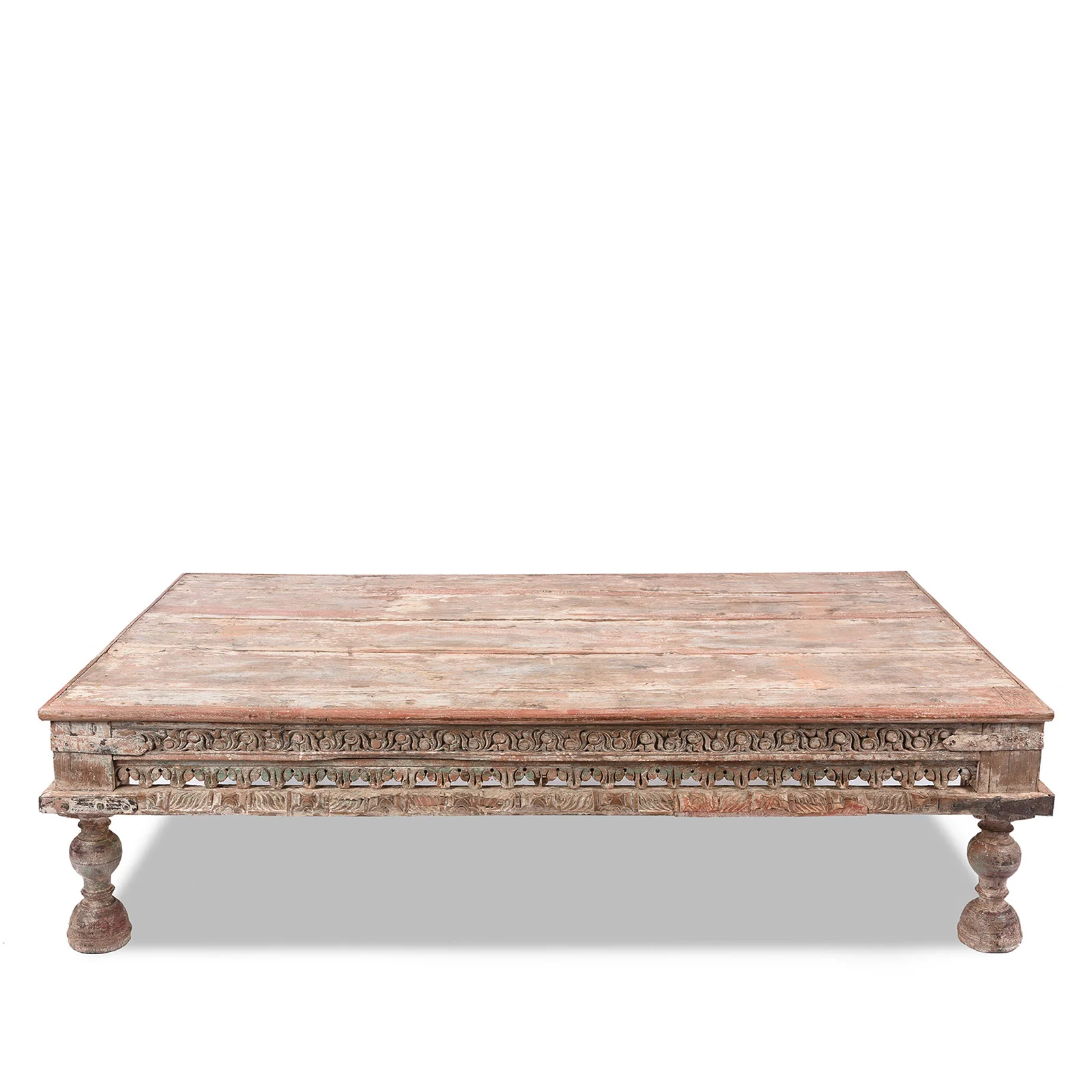 Painted Teak Takhat From Gujarat - 19th Century - Image 3