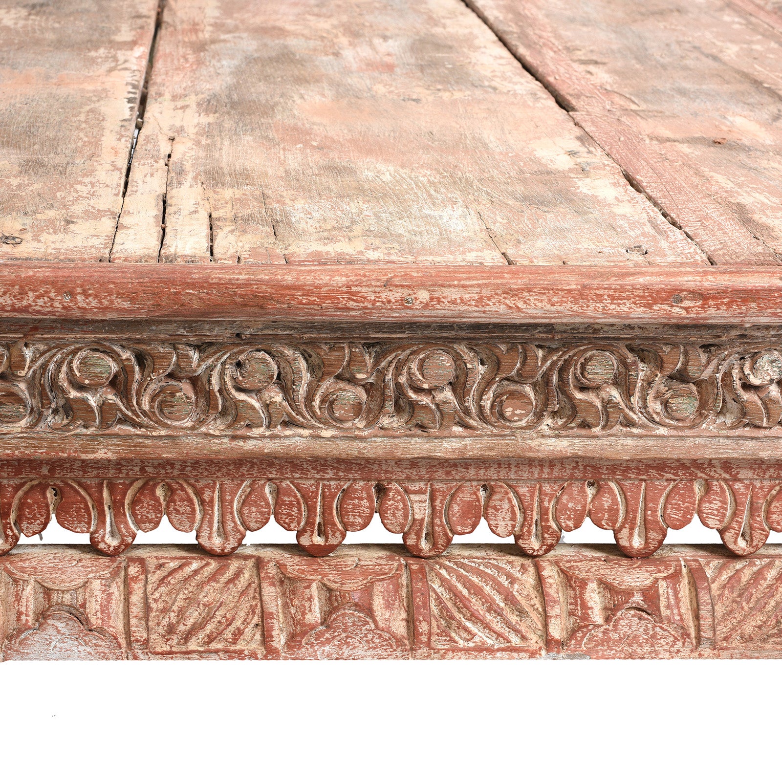 Painted Teak Takhat From Gujarat - 19th Century - Image 7