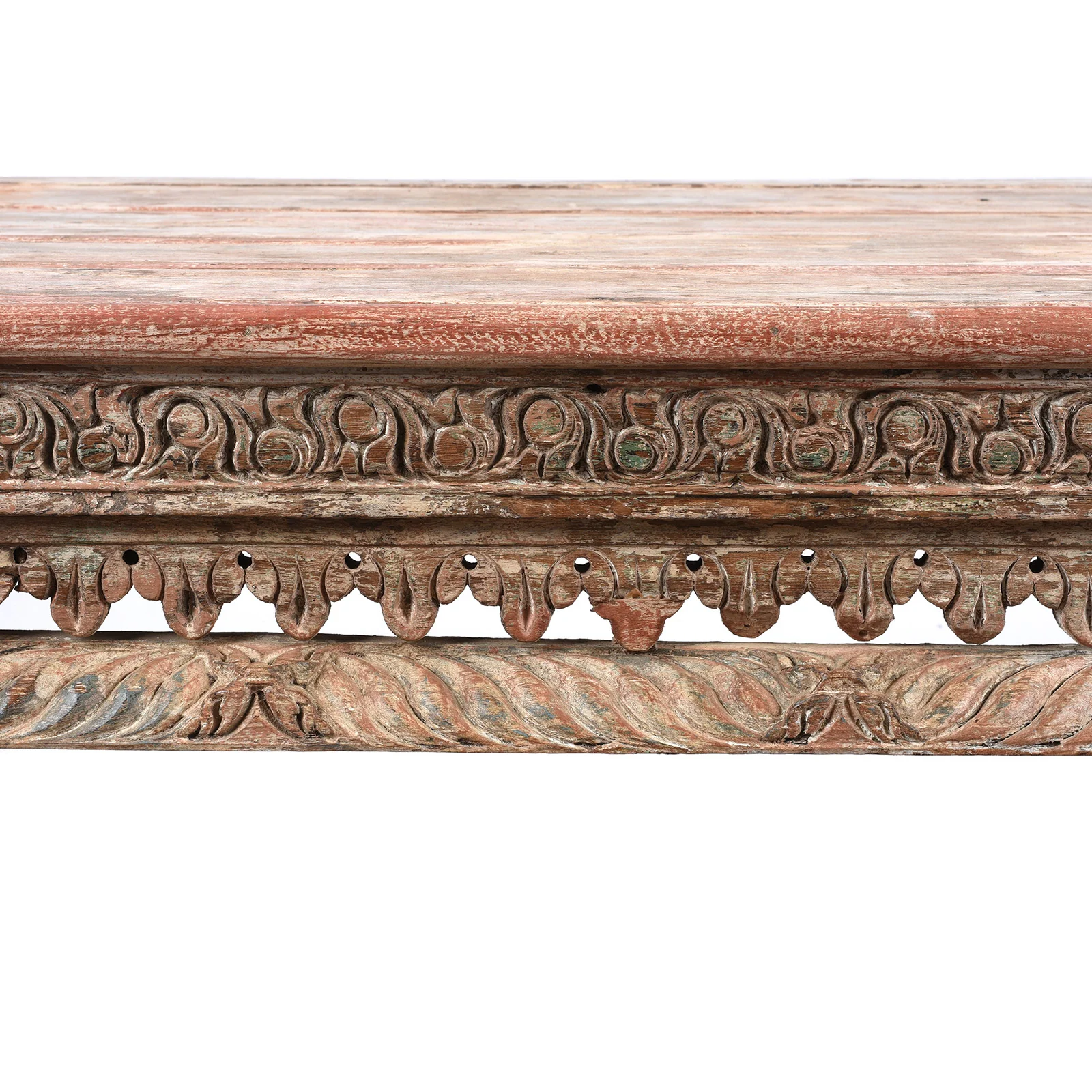 Painted Teak Takhat From Gujarat - 19th Century - Image 8