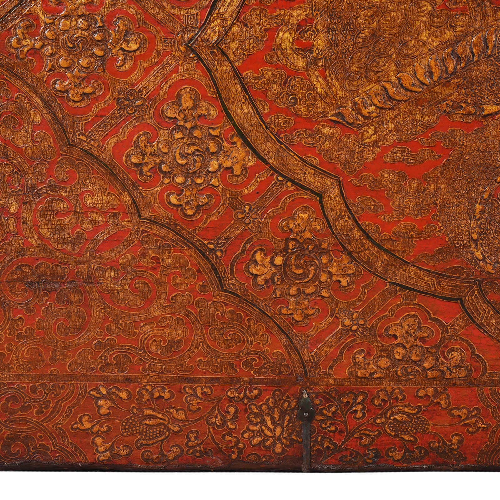 Painted Tibetan 'Dragon' Storage Chest - 18thC - Image 6