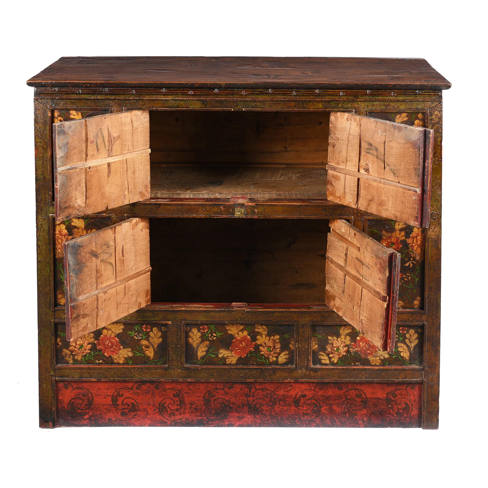 Painted Tibetan Altar Cabinet - 18th Century - Image 5