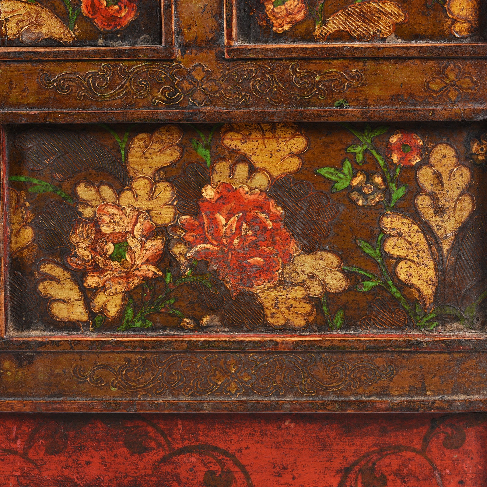 Painted Tibetan Altar Cabinet - 18th Century - Image 7