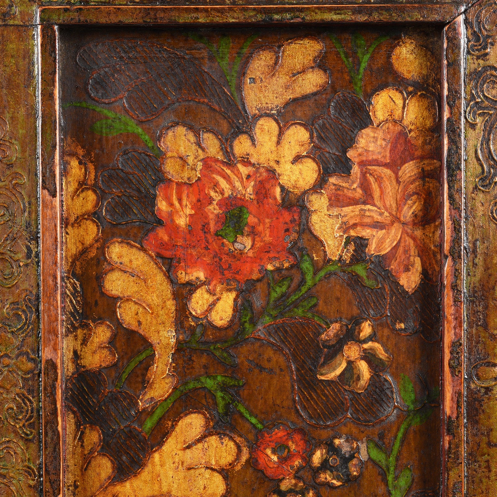 Painted Tibetan Altar Cabinet - 18th Century - Image 8