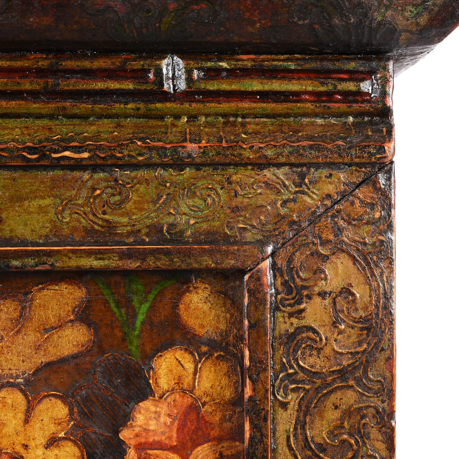 Painted Tibetan Altar Cabinet - 18th Century - Image 9