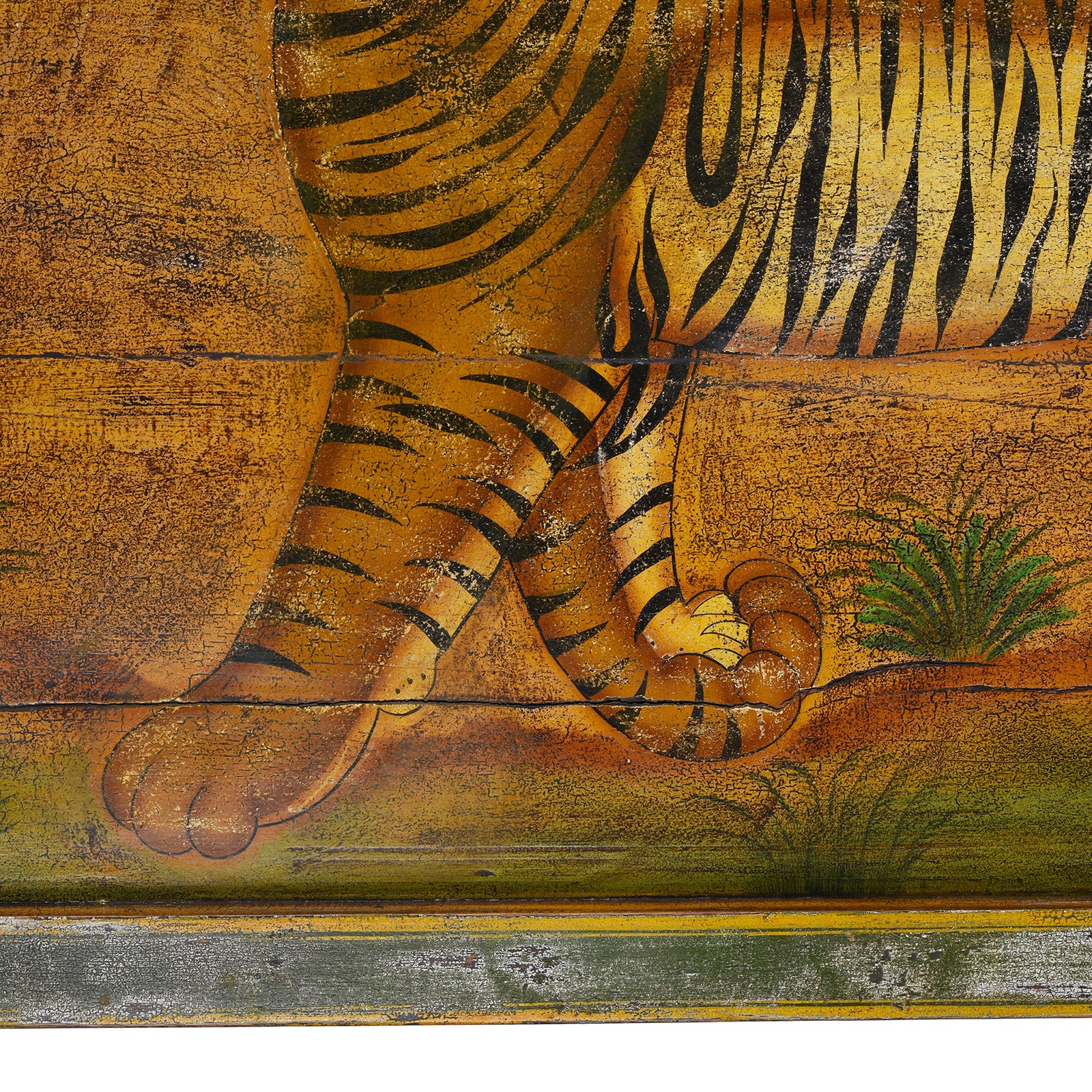Indian Folk Art Tiger Panel from Rajasthan - Image 3