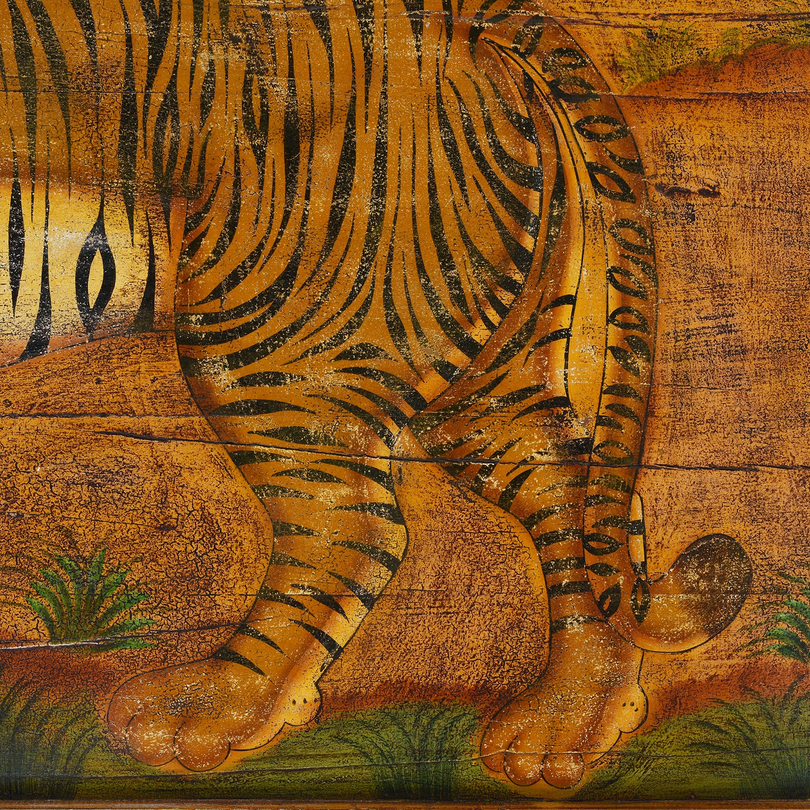 Indian Folk Art Tiger Panel from Rajasthan - Image 4