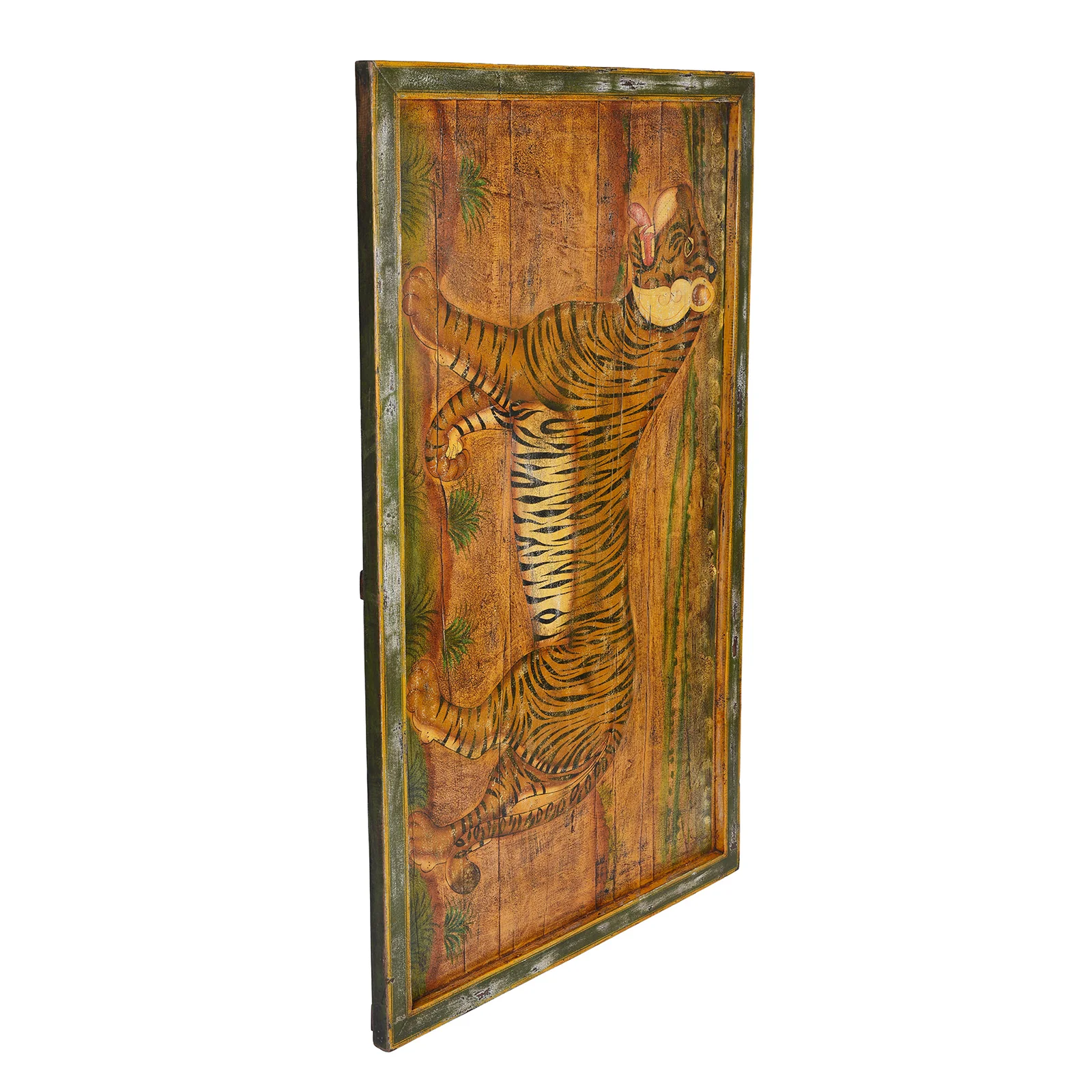 Indian Folk Art Tiger Panel from Rajasthan - Image 5