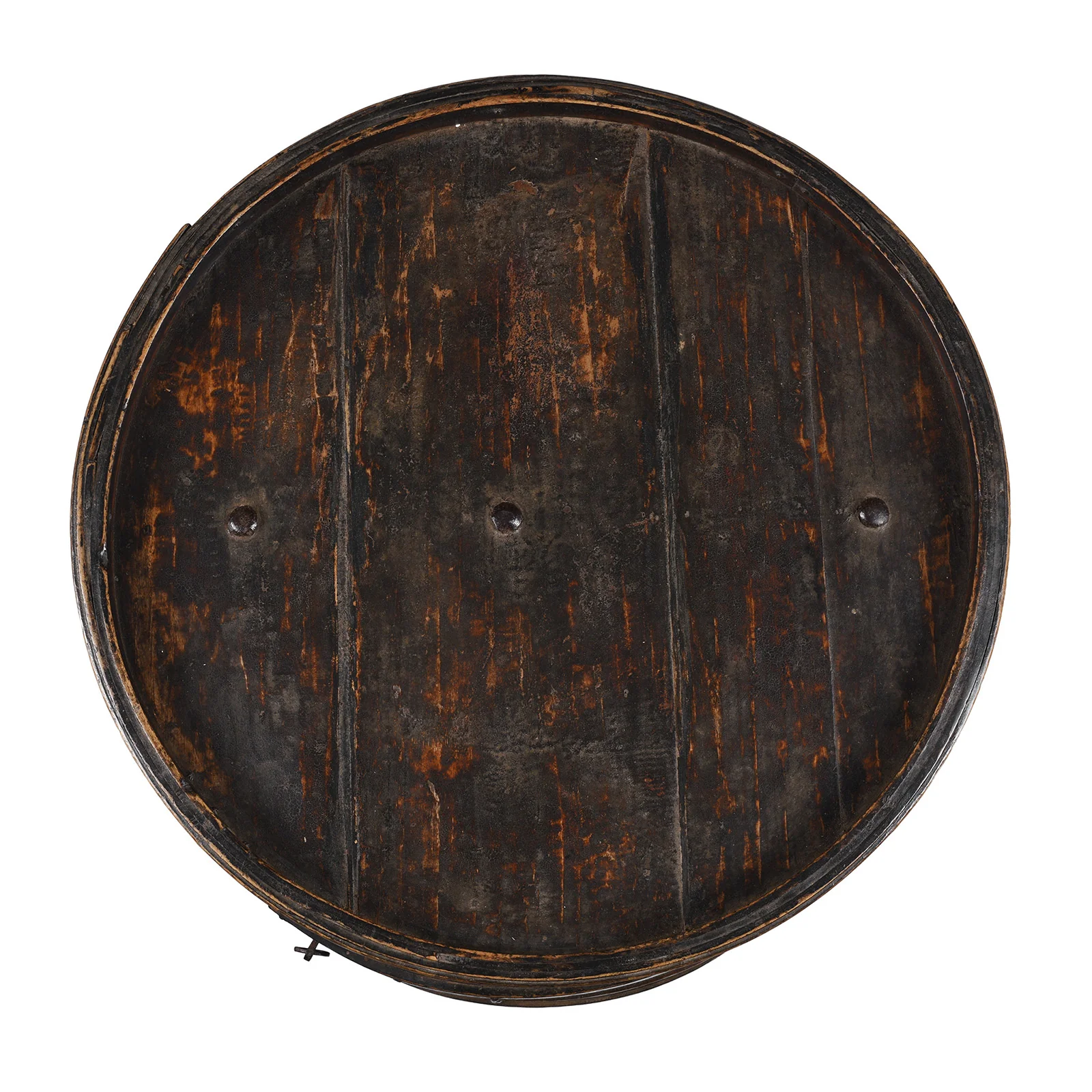 Painted Willow Hat Box From Shanxi - 19th Century - Image 3