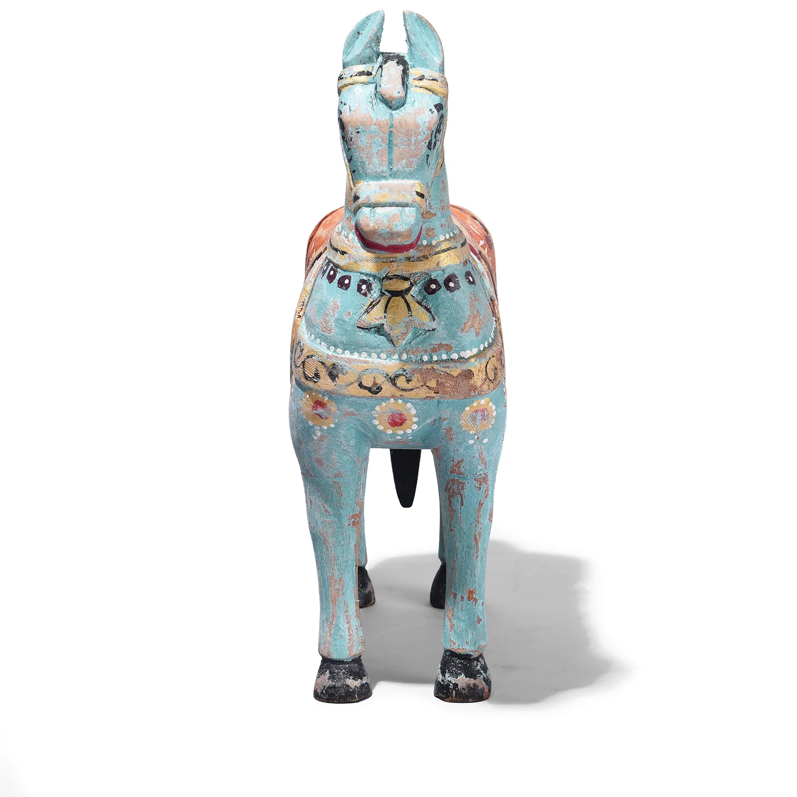 Painted Wooden Marwari Horse From Rajasthan - Image 3