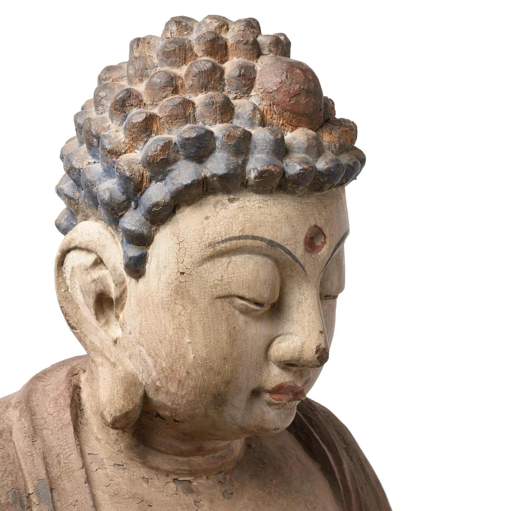 Carved Sitting Buddha From Northern China - Image 3