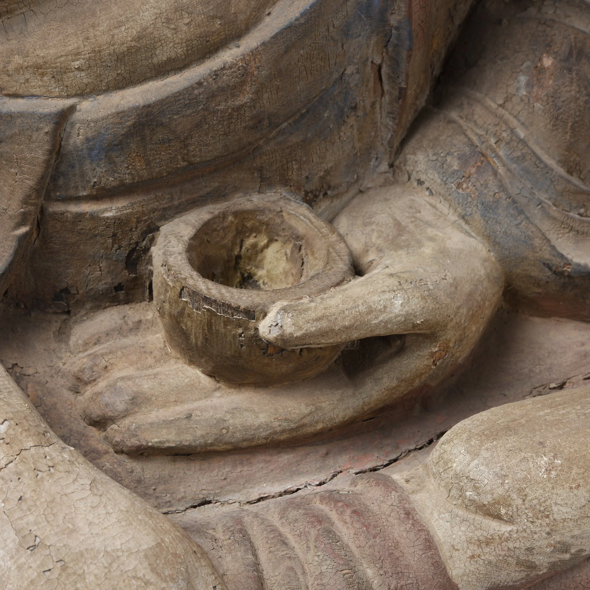 Carved Sitting Buddha From Northern China - Image 5