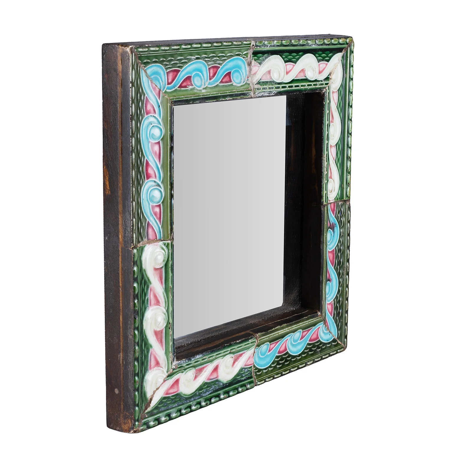 Peranakan Ceramic Tile Mirror - Square - Image 6