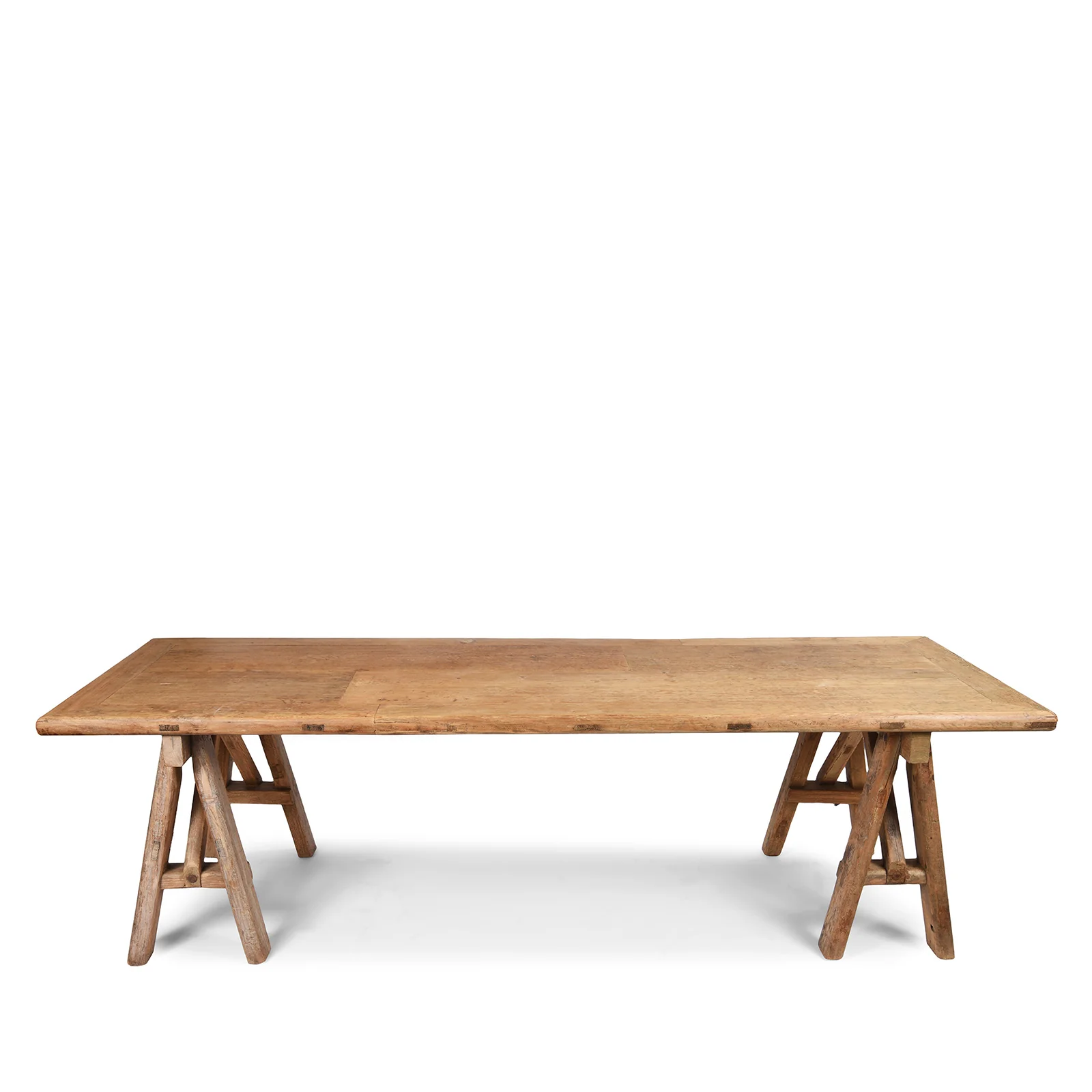 Trestle Dining Table Made From Old Pine