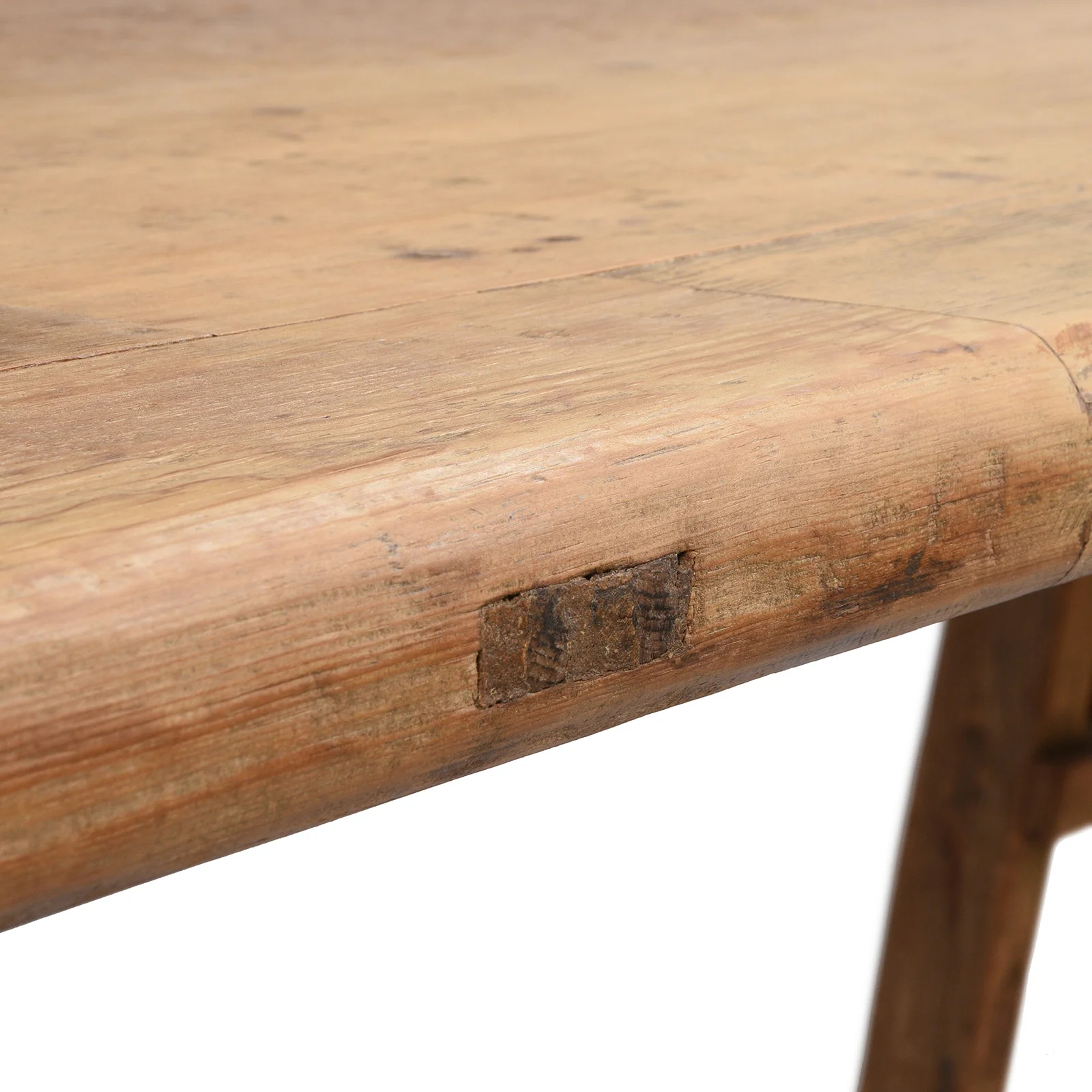 Trestle Dining Table Made From Old Pine - Image 4