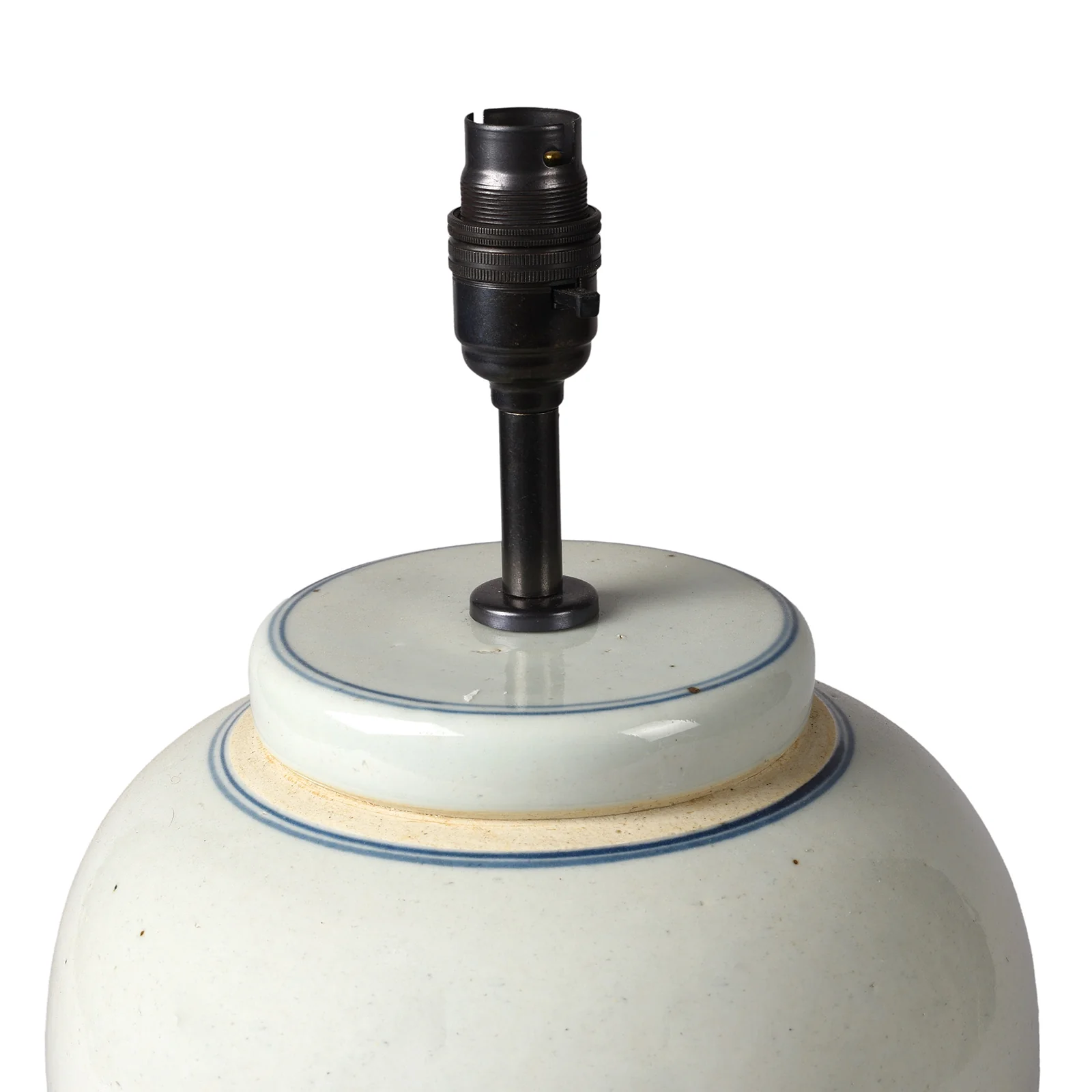 Plain Ginger Jar Lamp With Base - Image 3