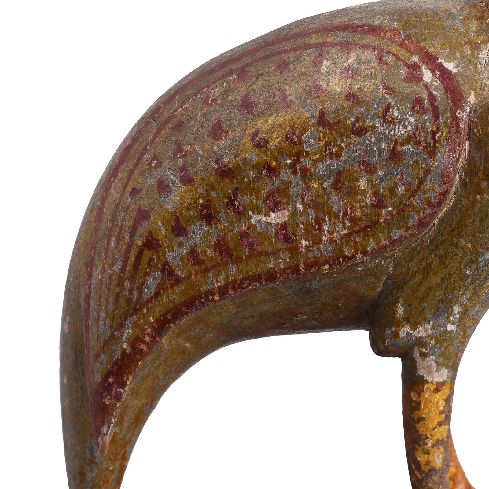 Polychromed Indian Peacock Figure From Surat - Ca 1900 - Image 4