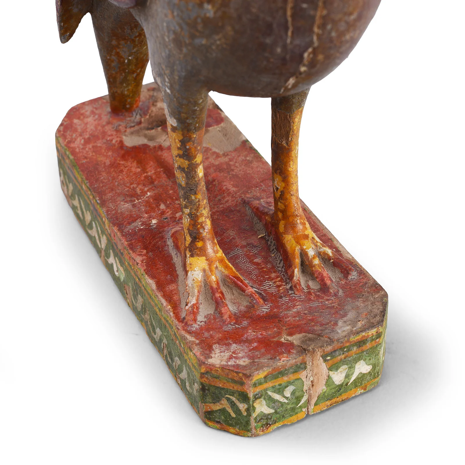 Polychromed Indian Peacock Figure From Surat - Ca 1900 - Image 5