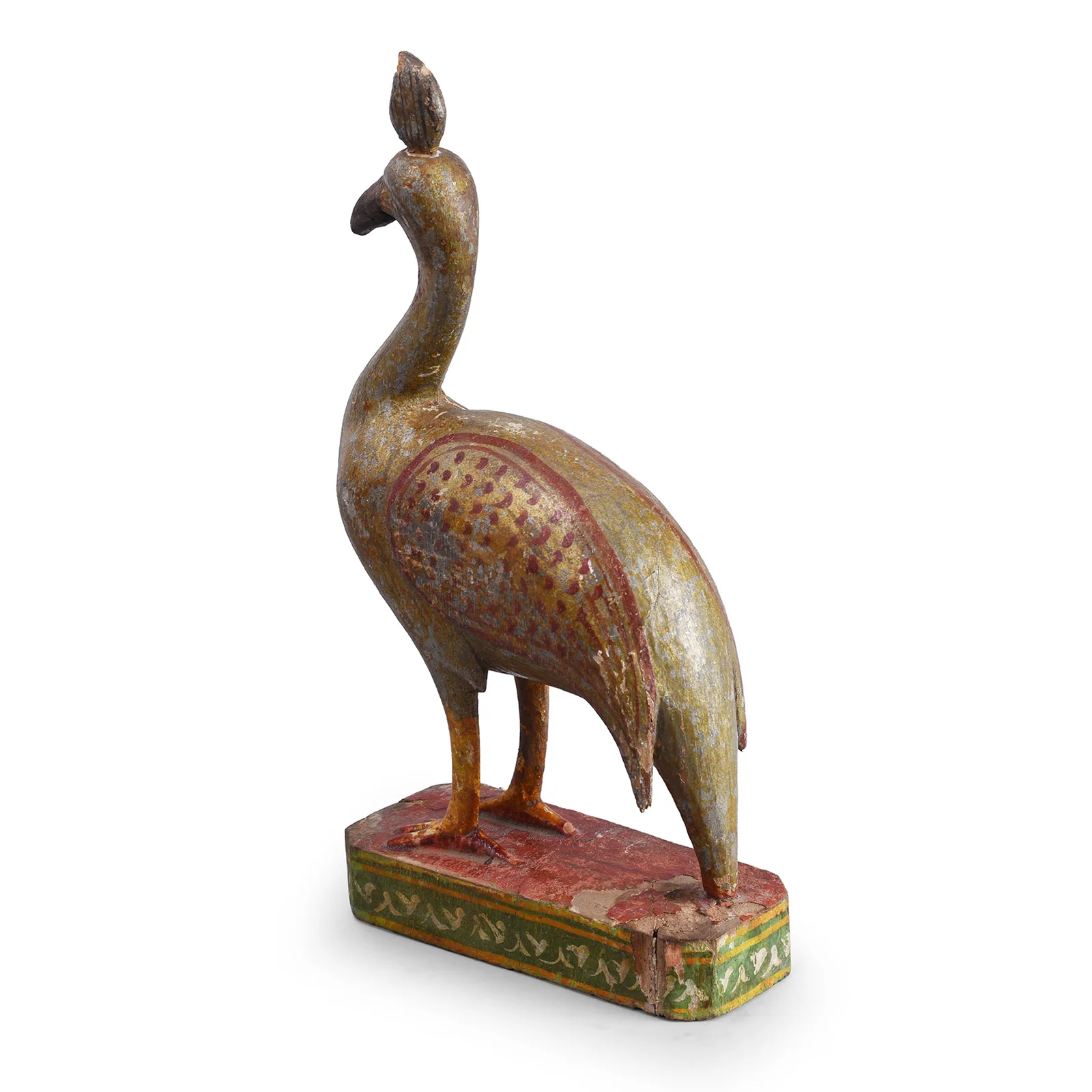 Polychromed Indian Peacock Figure From Surat - Ca 1900 - Image 6