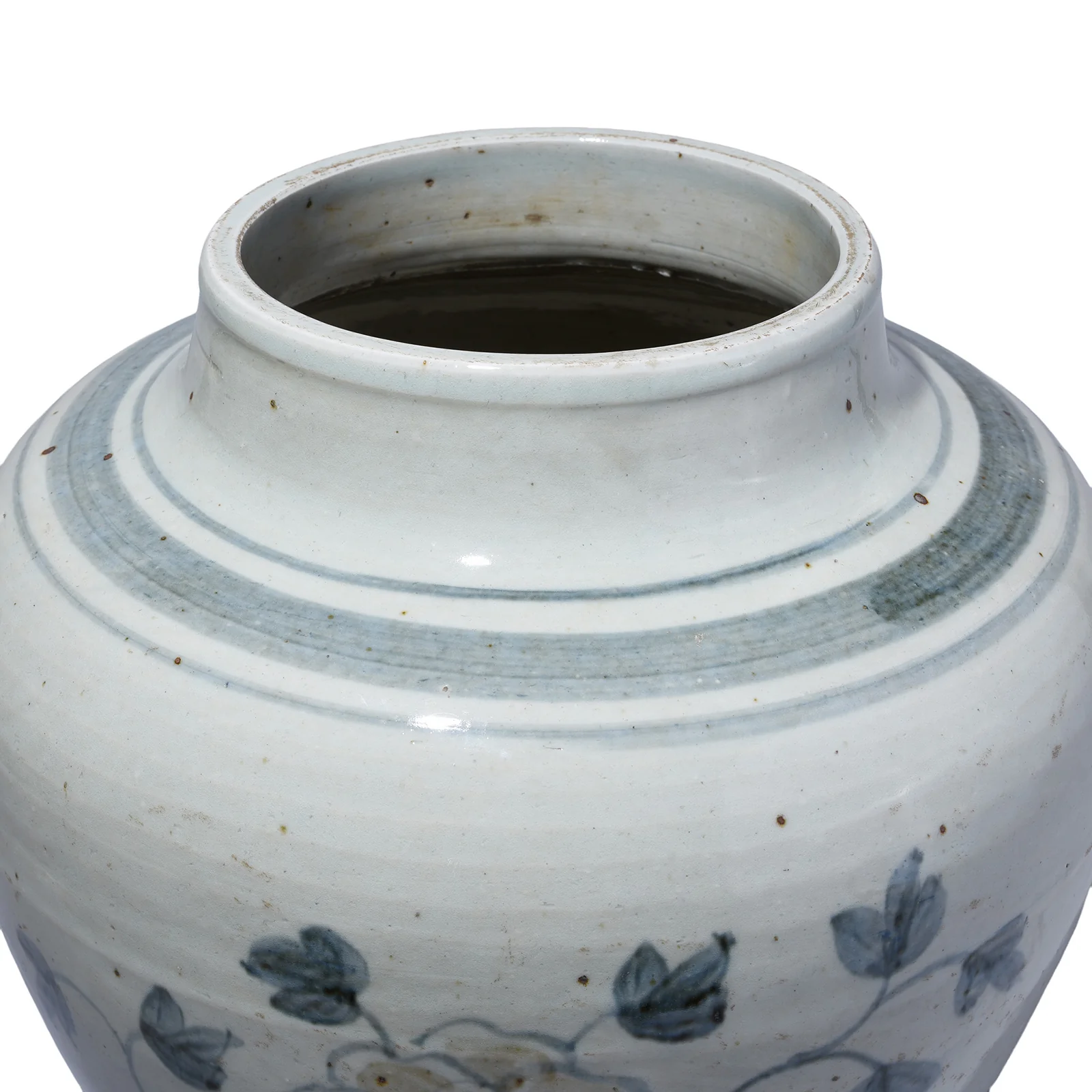 Provincial Late Ming Style Blue & White Porcelain Vase - Image 3