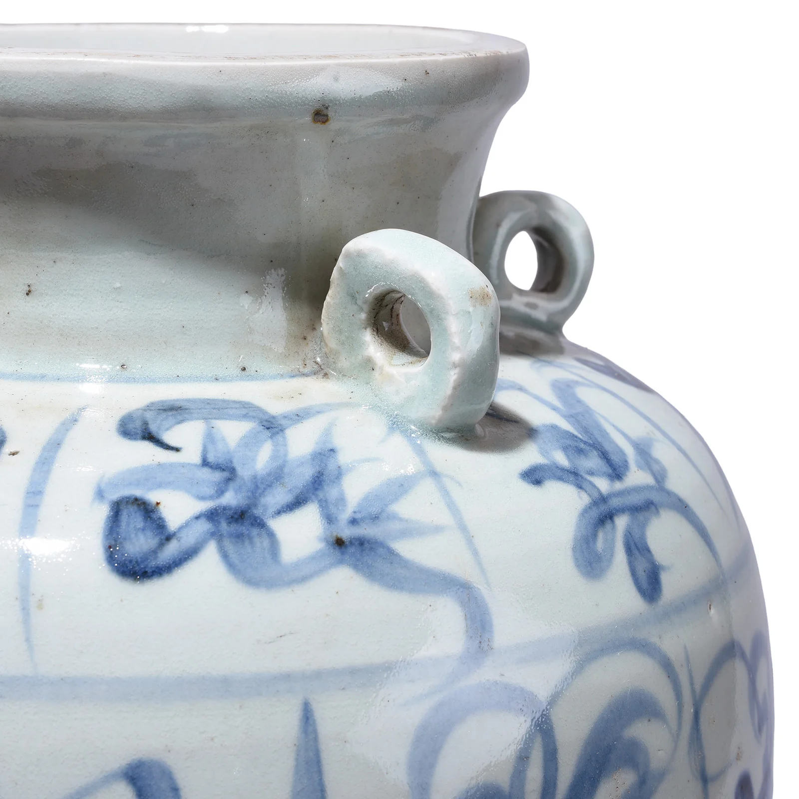 Provincial Late Ming Style Blue & White Porcelain Wine Jar - Image 2