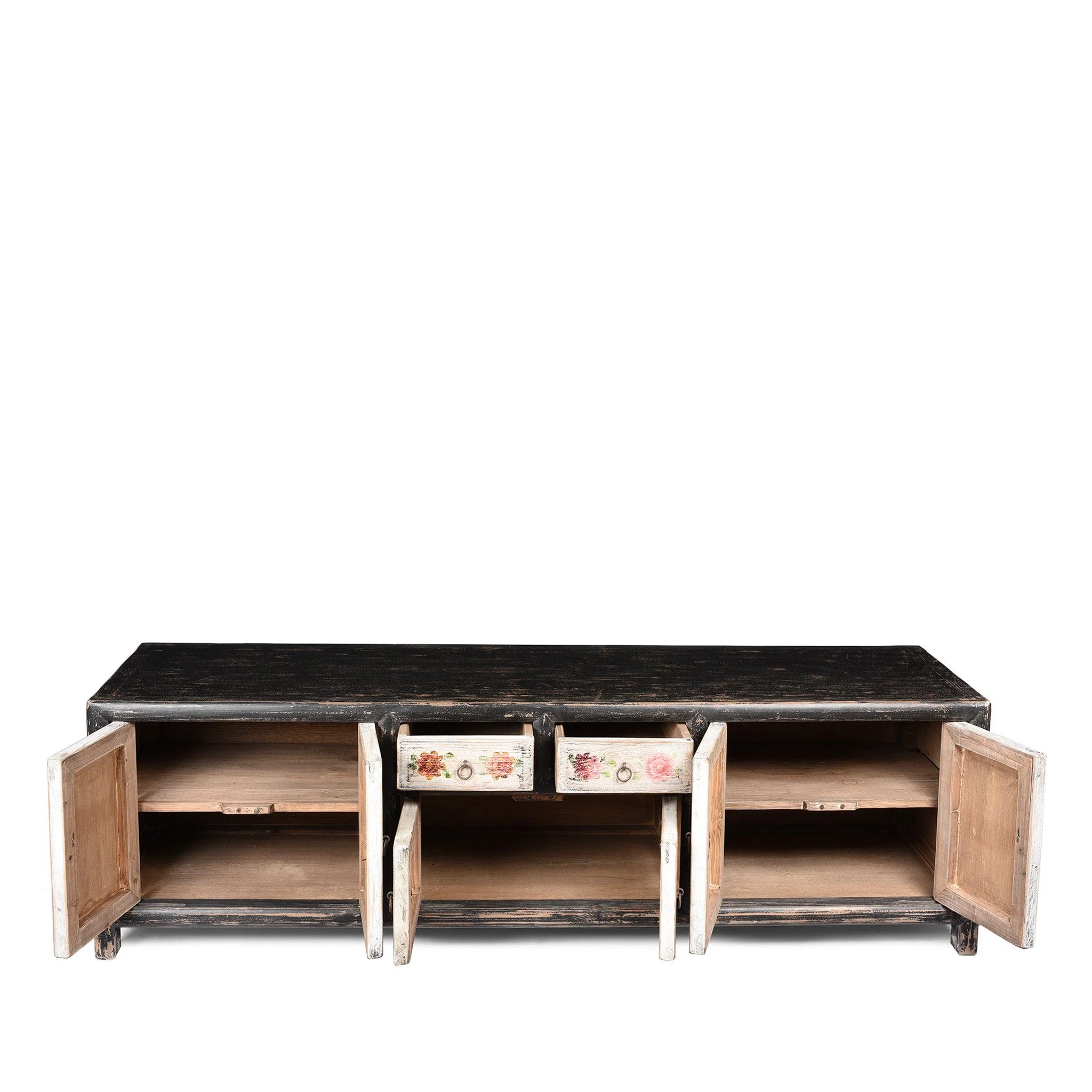Painted 'Kang' Low Cabinet From Mongolia - Image 2