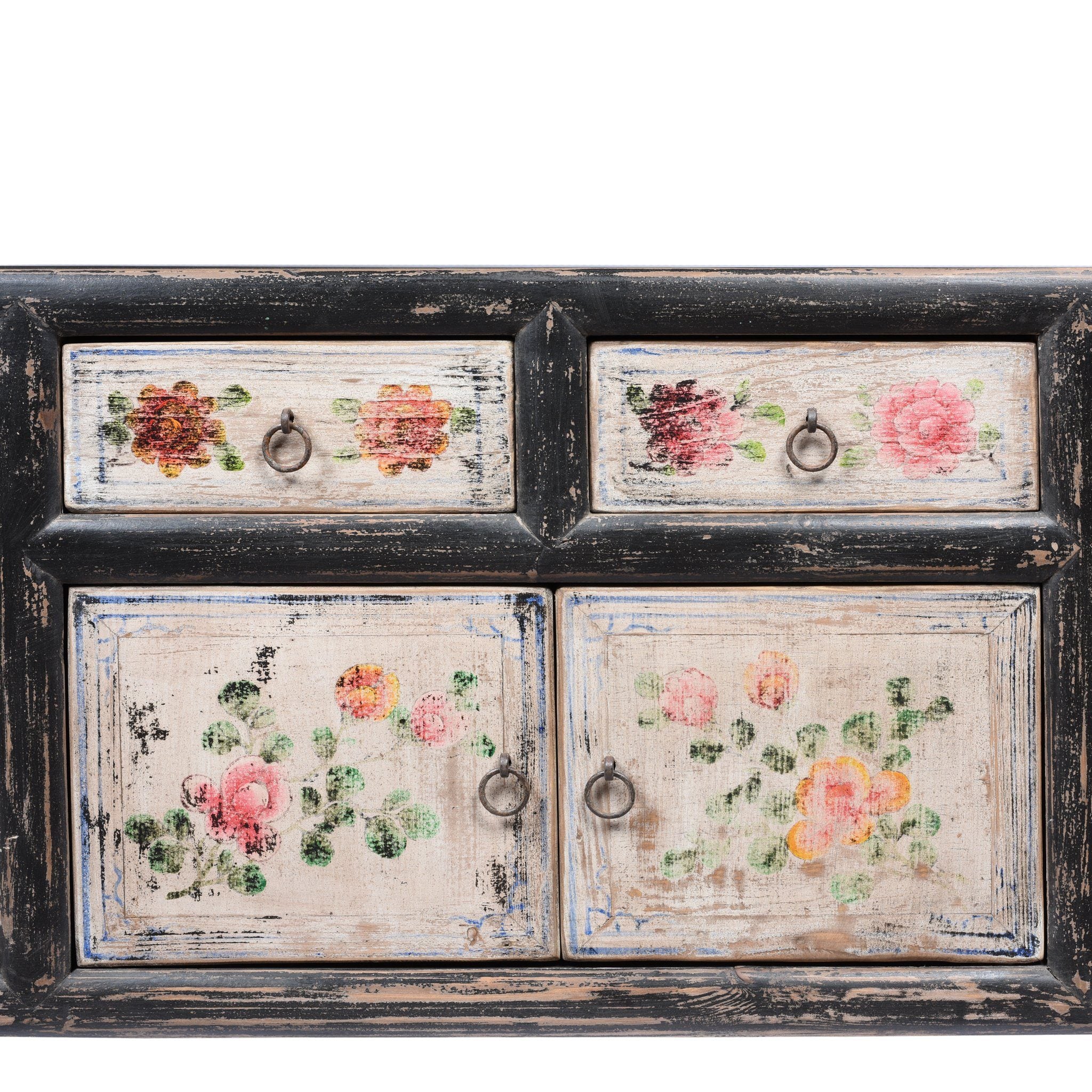 Painted 'Kang' Low Cabinet From Mongolia - Image 6