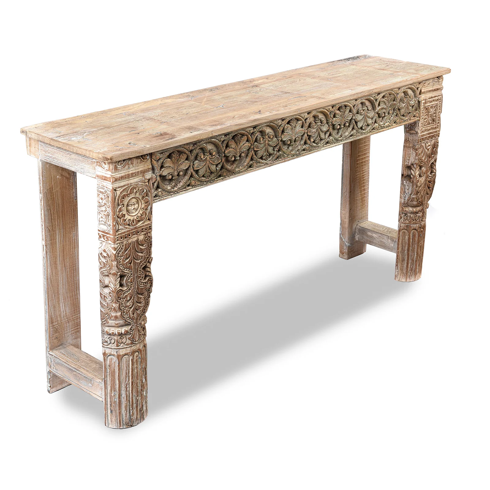 Console Table Made From Reclaimed Teak - Image 3