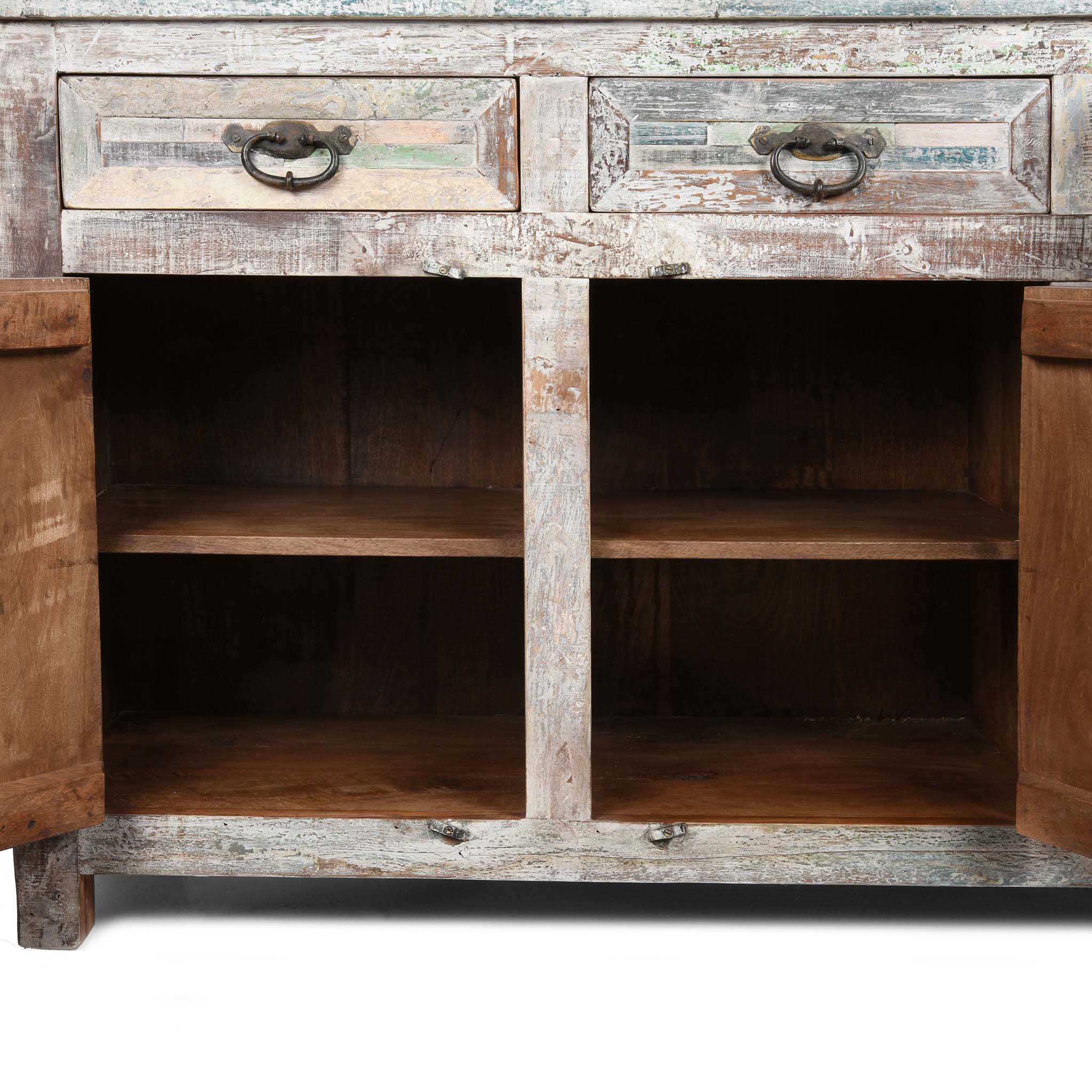 Reclaimed Teakwood Sideboard With Painted Finish - Image 6