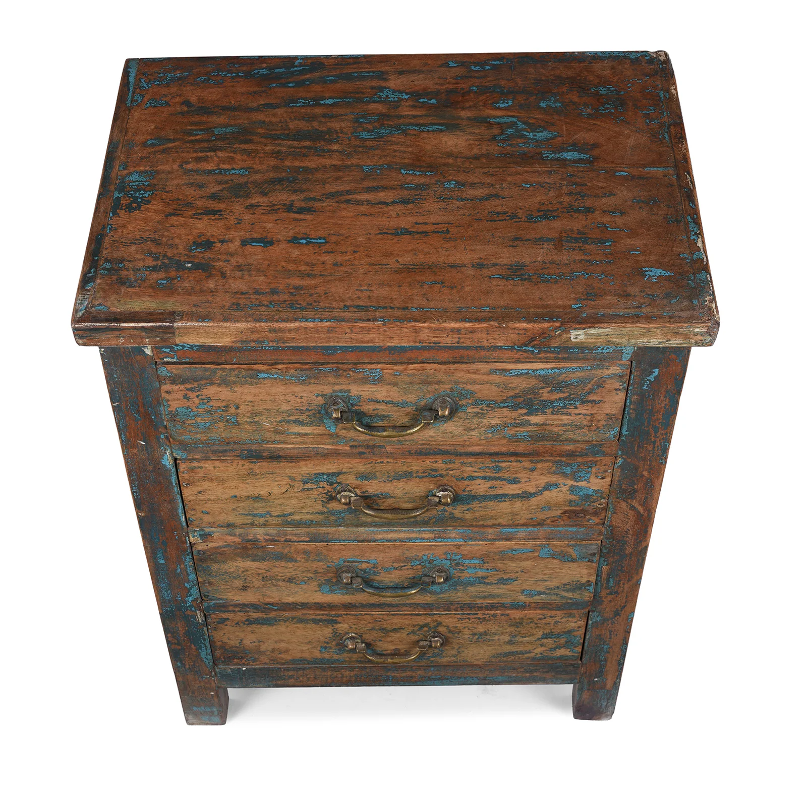 Reclaimed Wood Bedside Chest Of Drawers - Image 5