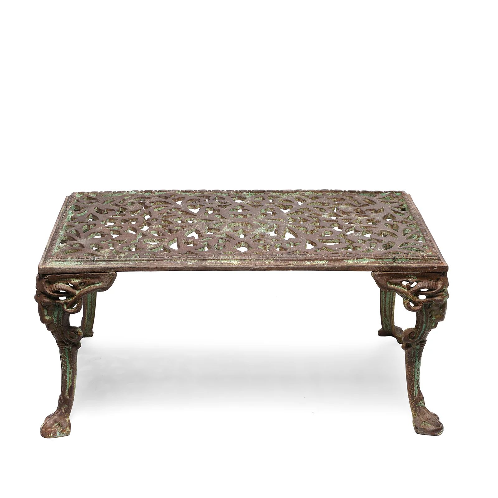 Rectangular Outdoor Cast Iron Coffee Table - Image 5