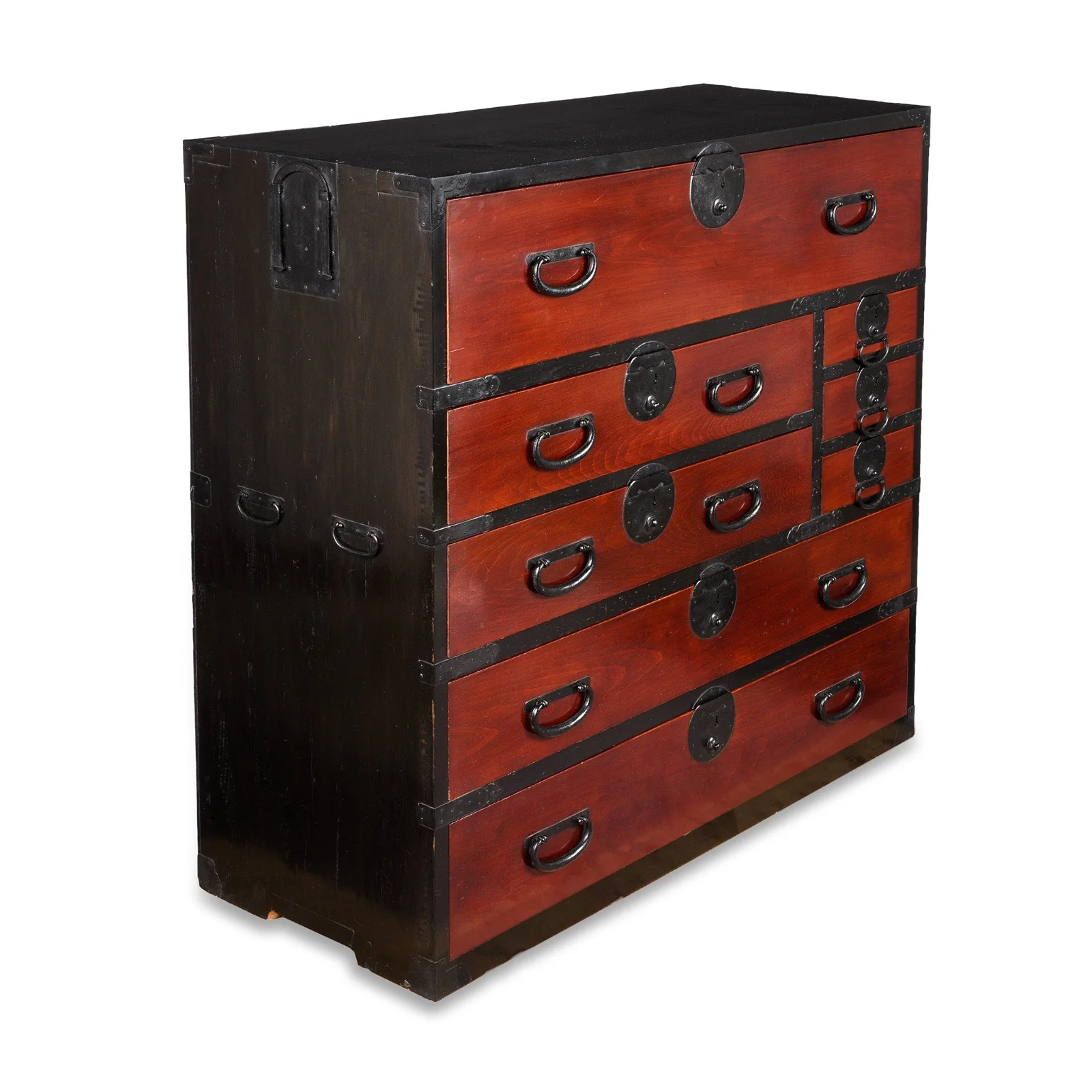 Lacquered Japanese Kansai Isho Dansu - Meiji Era - Image 8