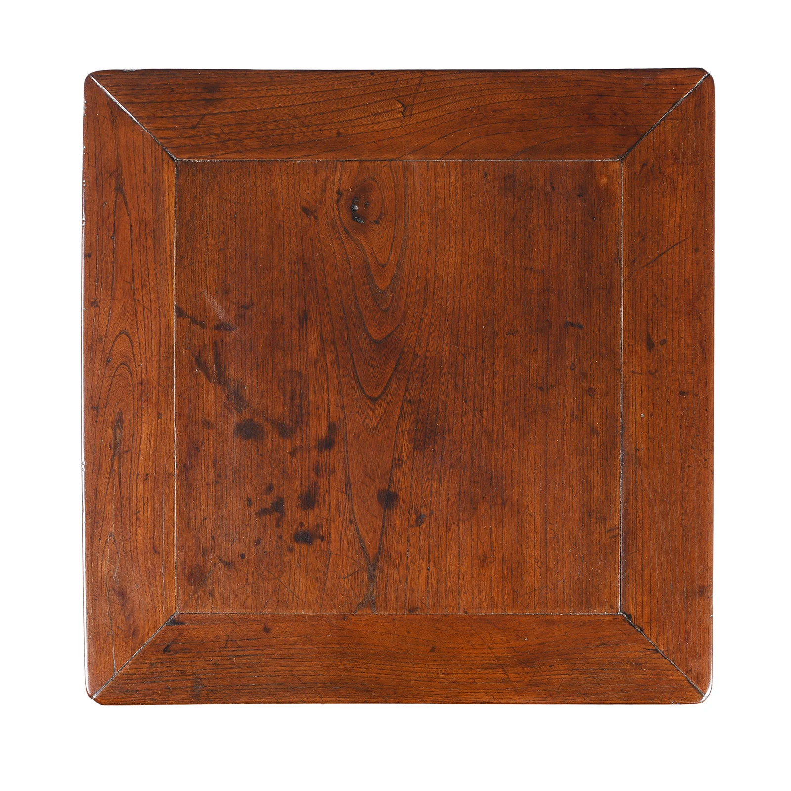 Red Elm Square Side Table From Jiangsu - 19th Century - Image 4