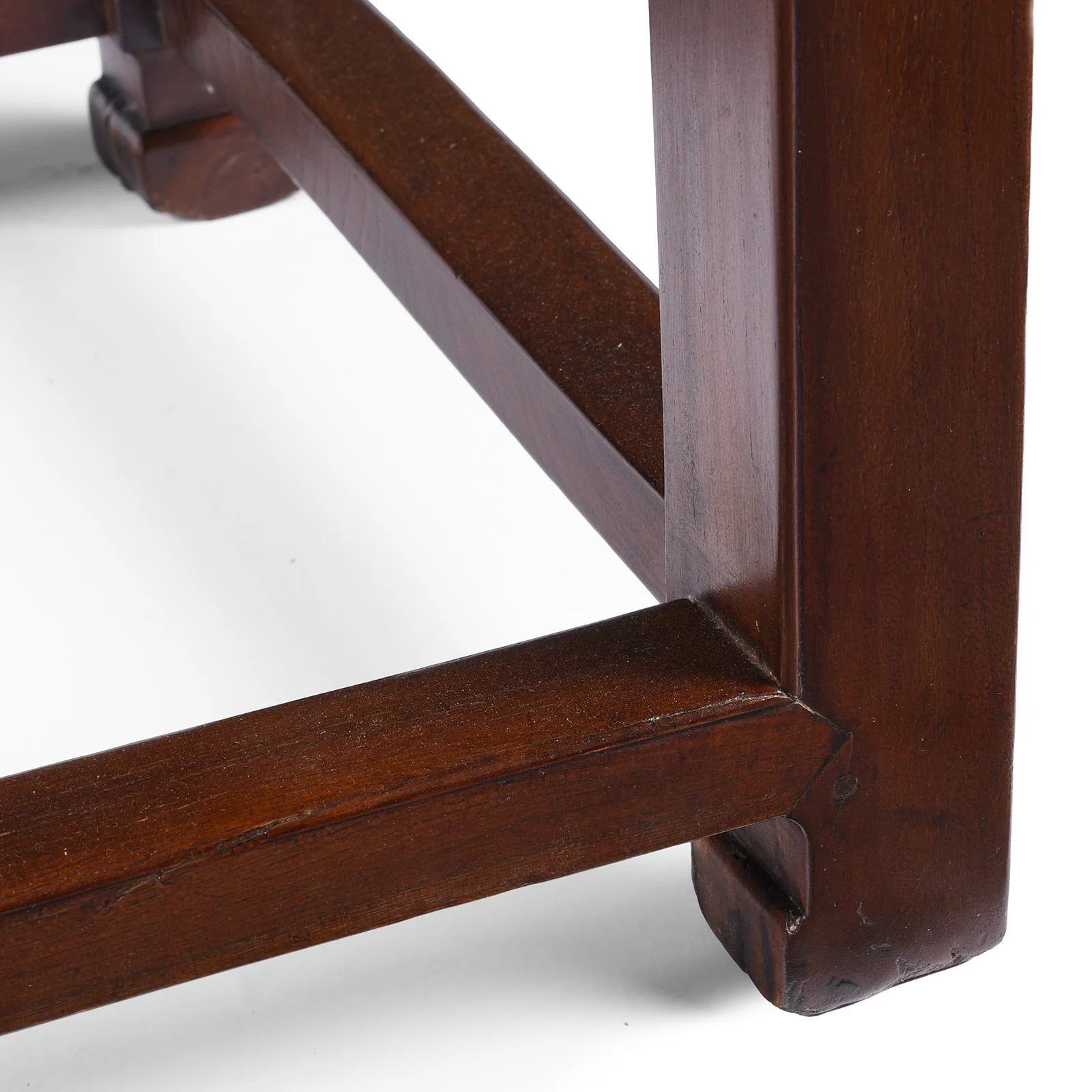 Red Elm Square Side Table From Jiangsu - 19th Century - Image 7