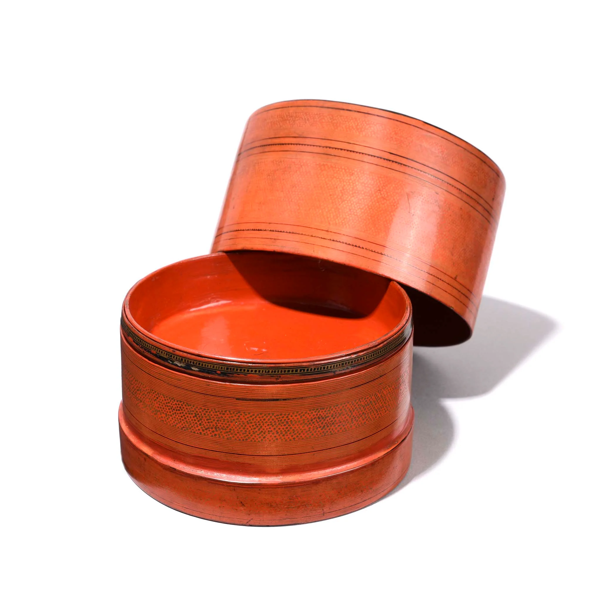 Red Lacquer Burmese Betel Box - Ca 1920 - Image 2
