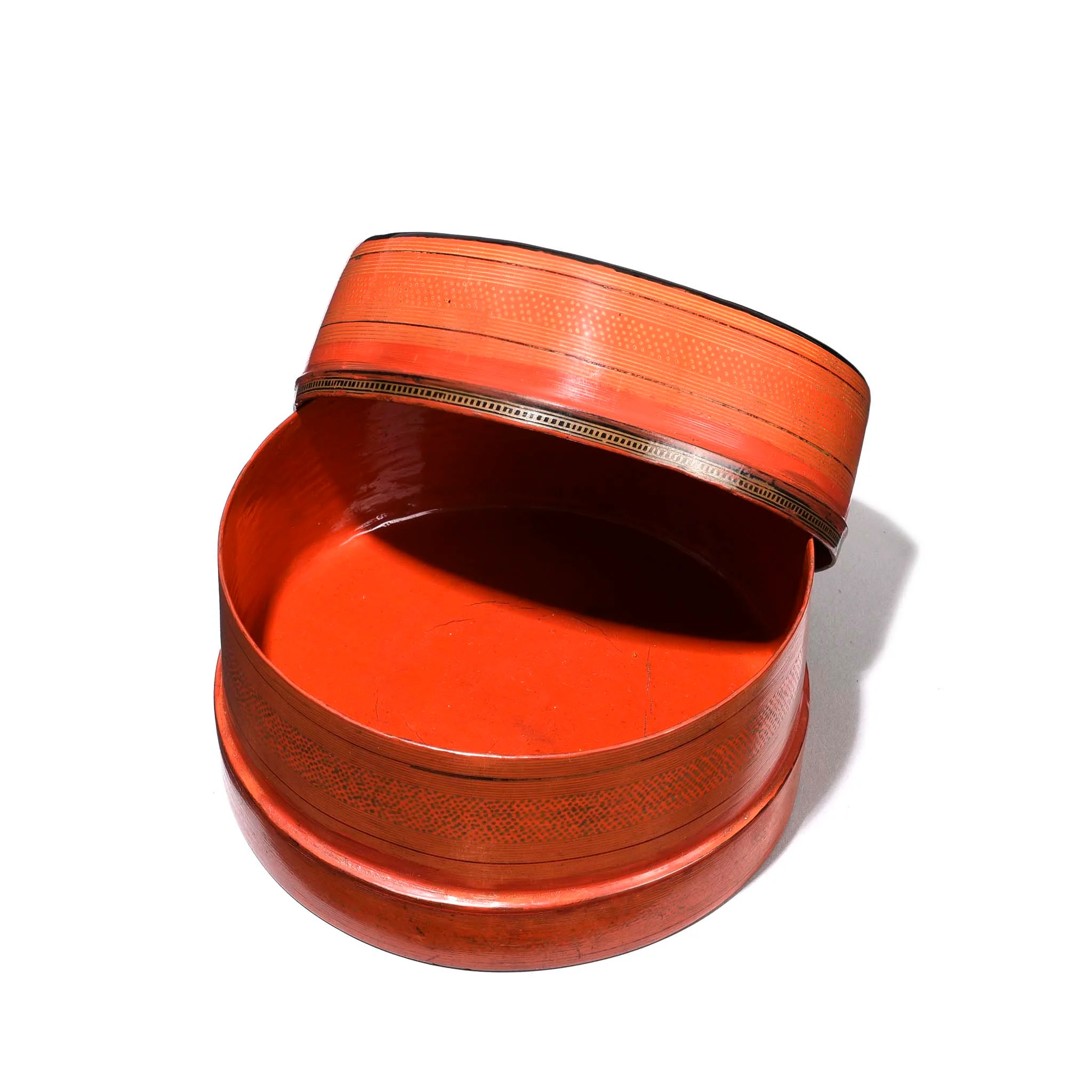 Red Lacquer Burmese Betel Box - Ca 1920 - Image 4