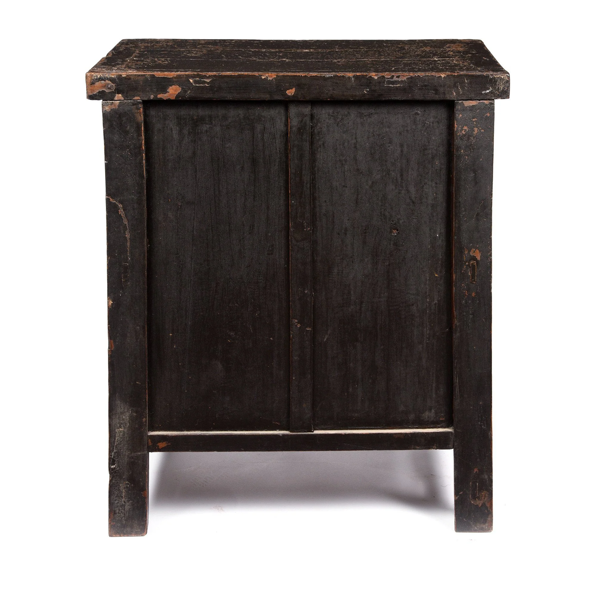 Chinese Red Lacquer Bedside Cabinet from Shanxi - Early 19thC - Image 6