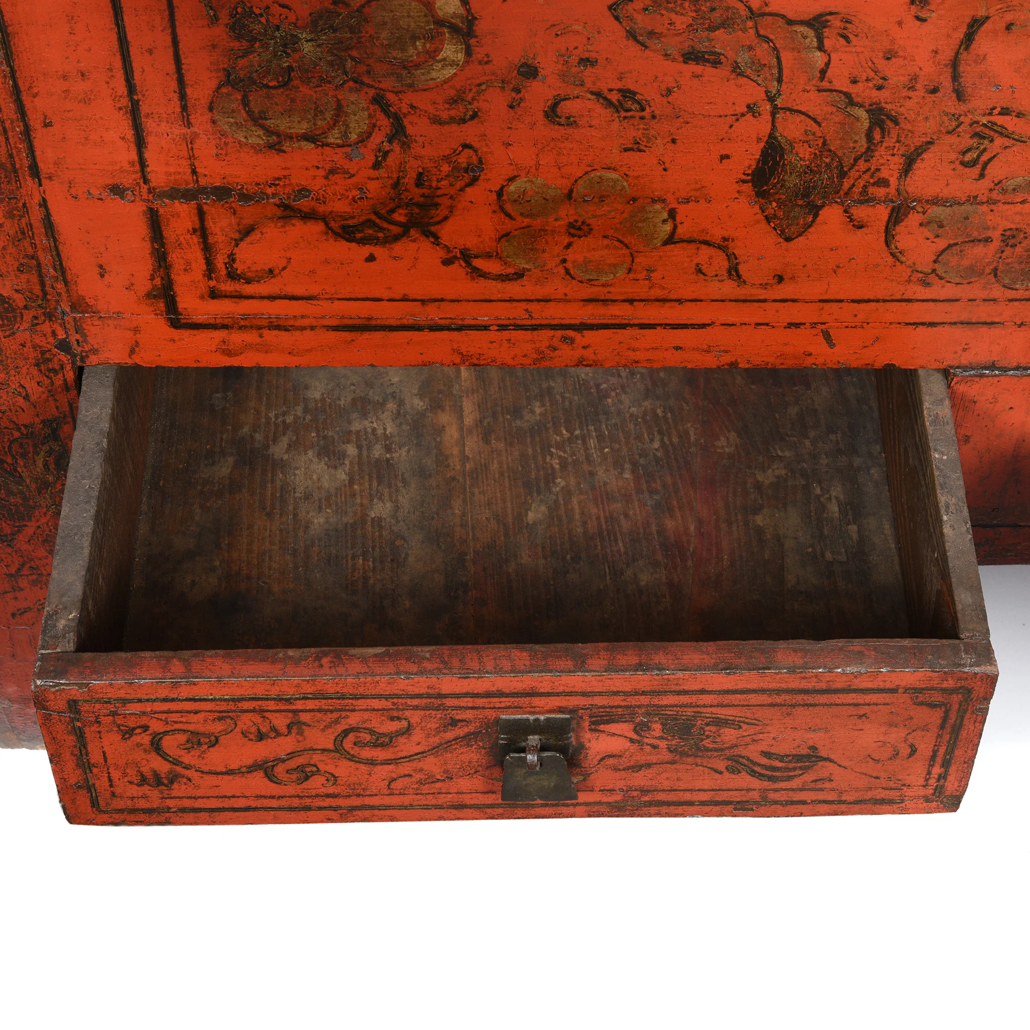 Chinese Red Lacquer Wedding Cabinet - 19th Century - Image 11