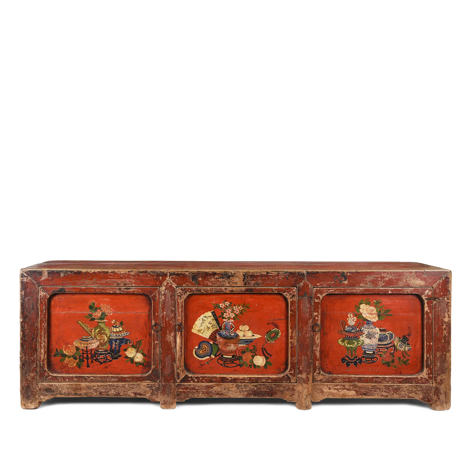Red Painted Gansu Sideboard - Early 19th Century - Image 2