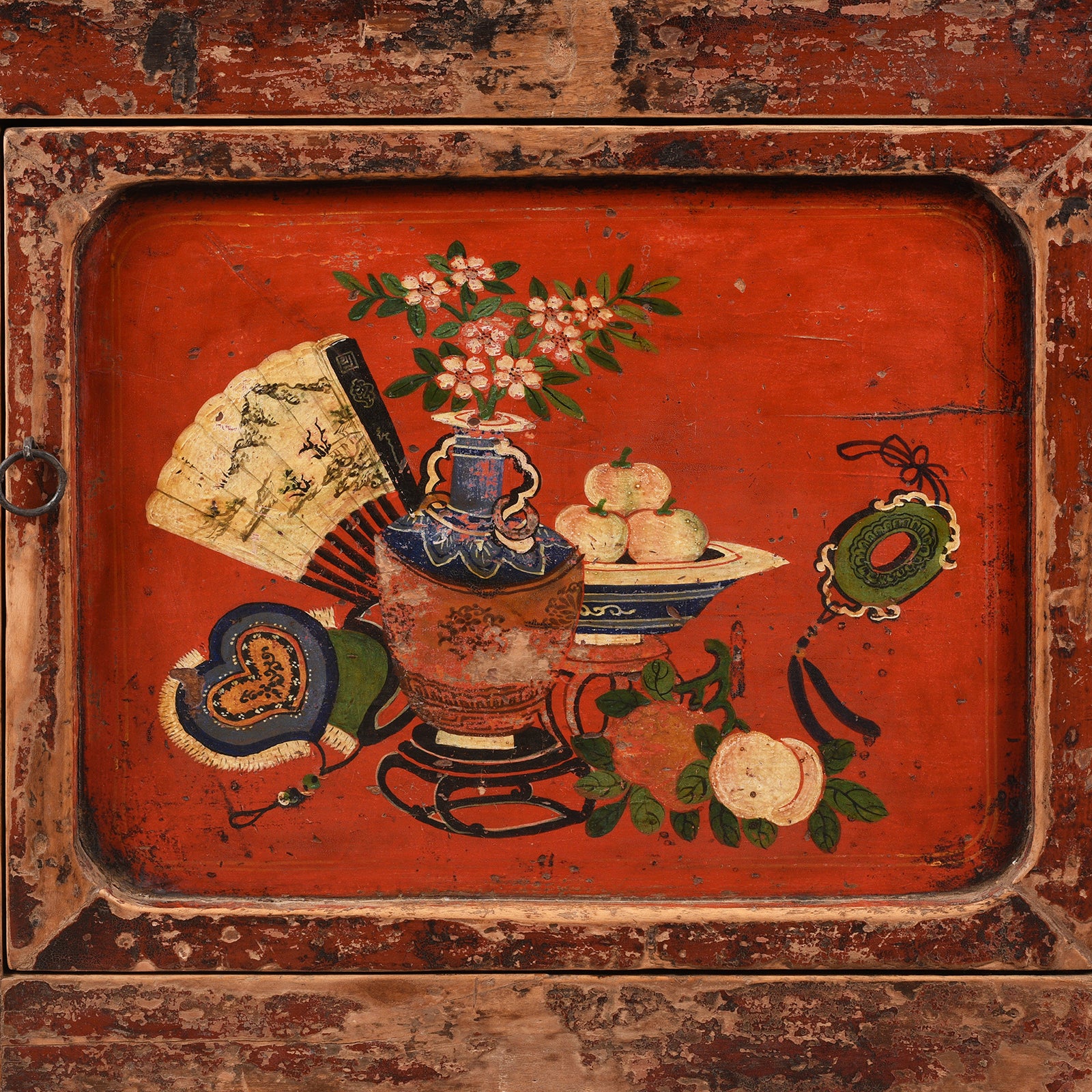 Red Painted Gansu Sideboard - Early 19th Century - Image 5