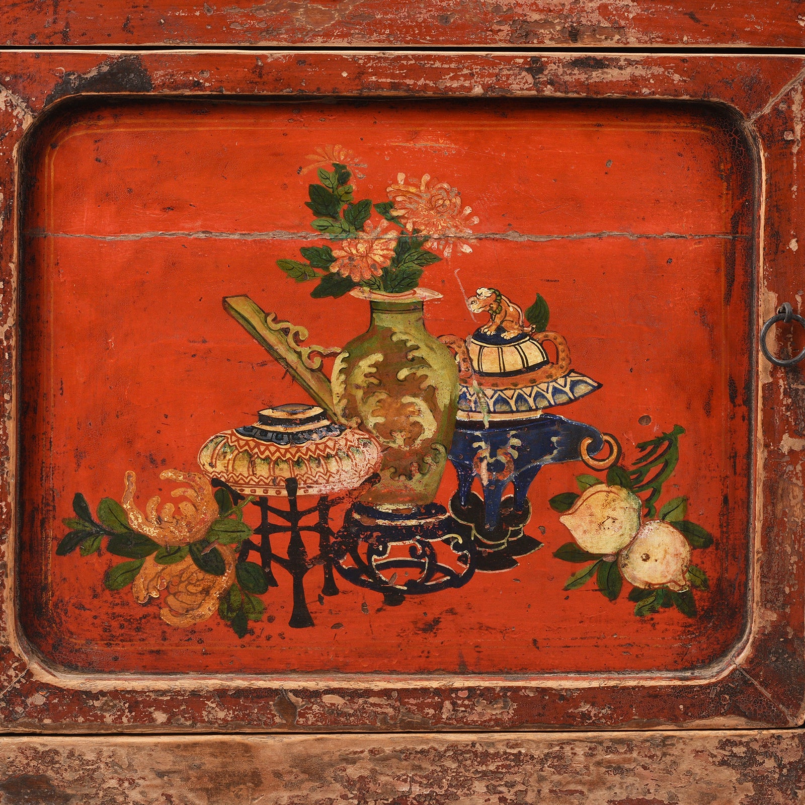 Red Painted Gansu Sideboard - Early 19th Century - Image 6