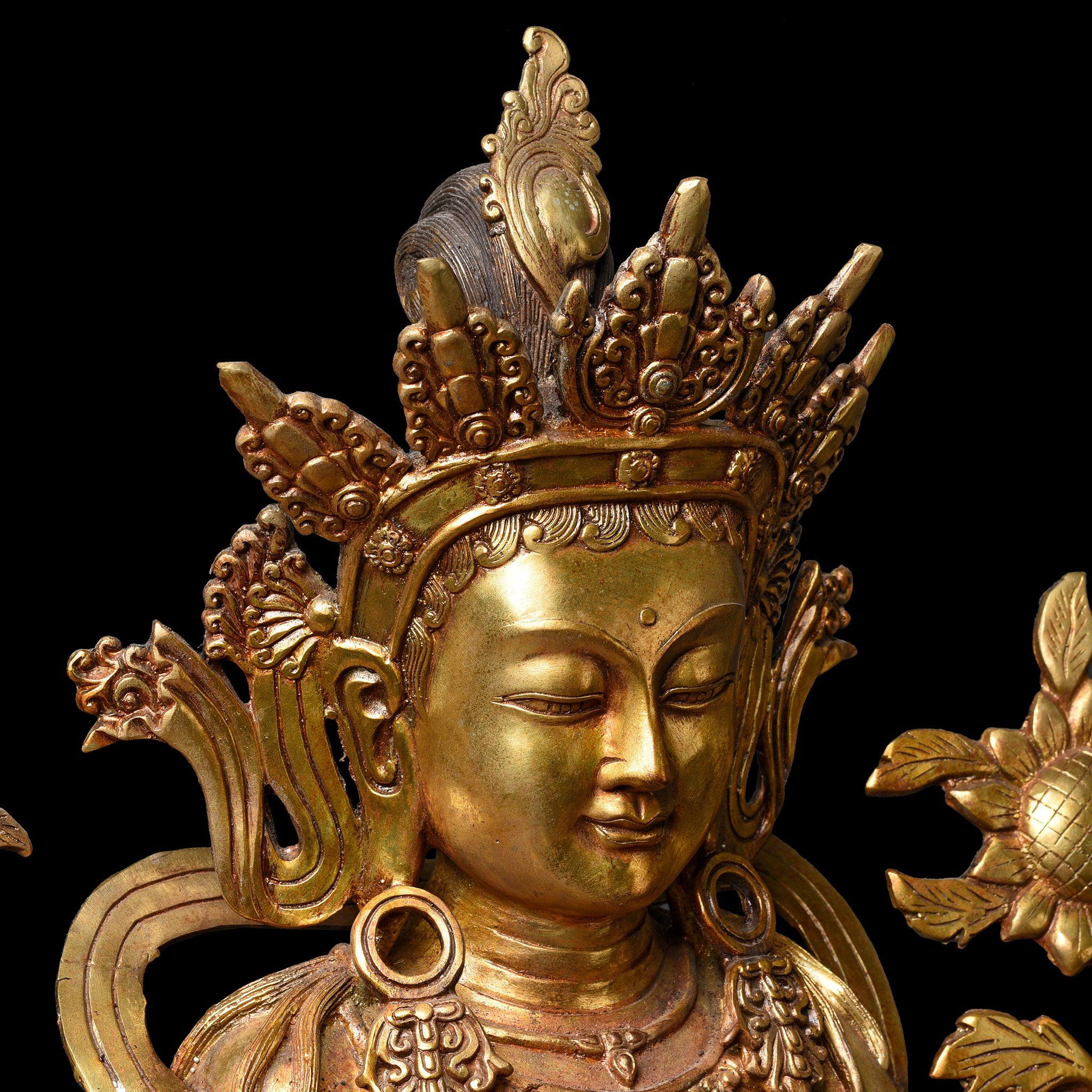 Gilt Bronze Statue of The Bodhisattva Vajrasattva - Image 3